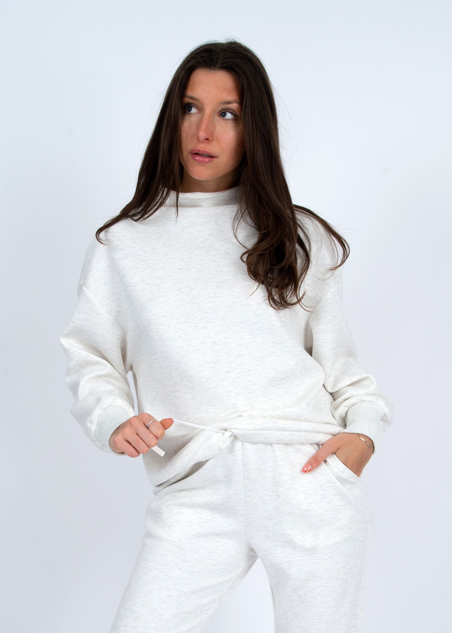 JOSIE JOGGER - IVORY MELANGE