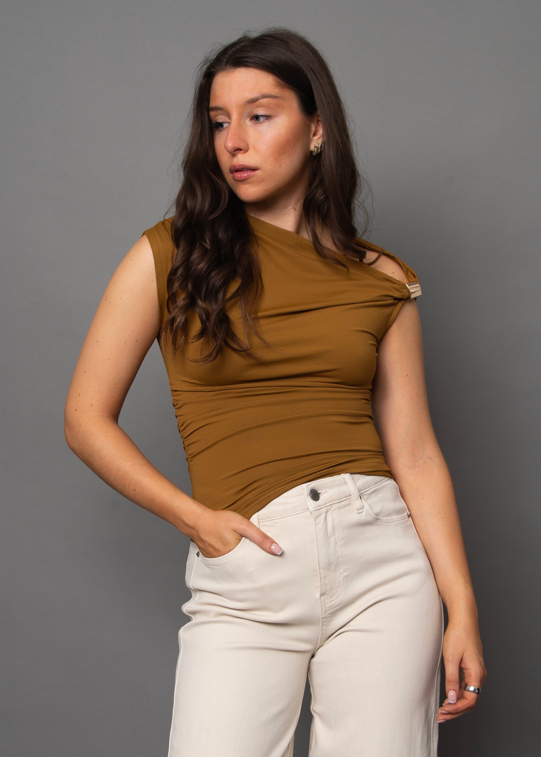 DAMIAN ASYMMETRIC TOP - TUMERIC
