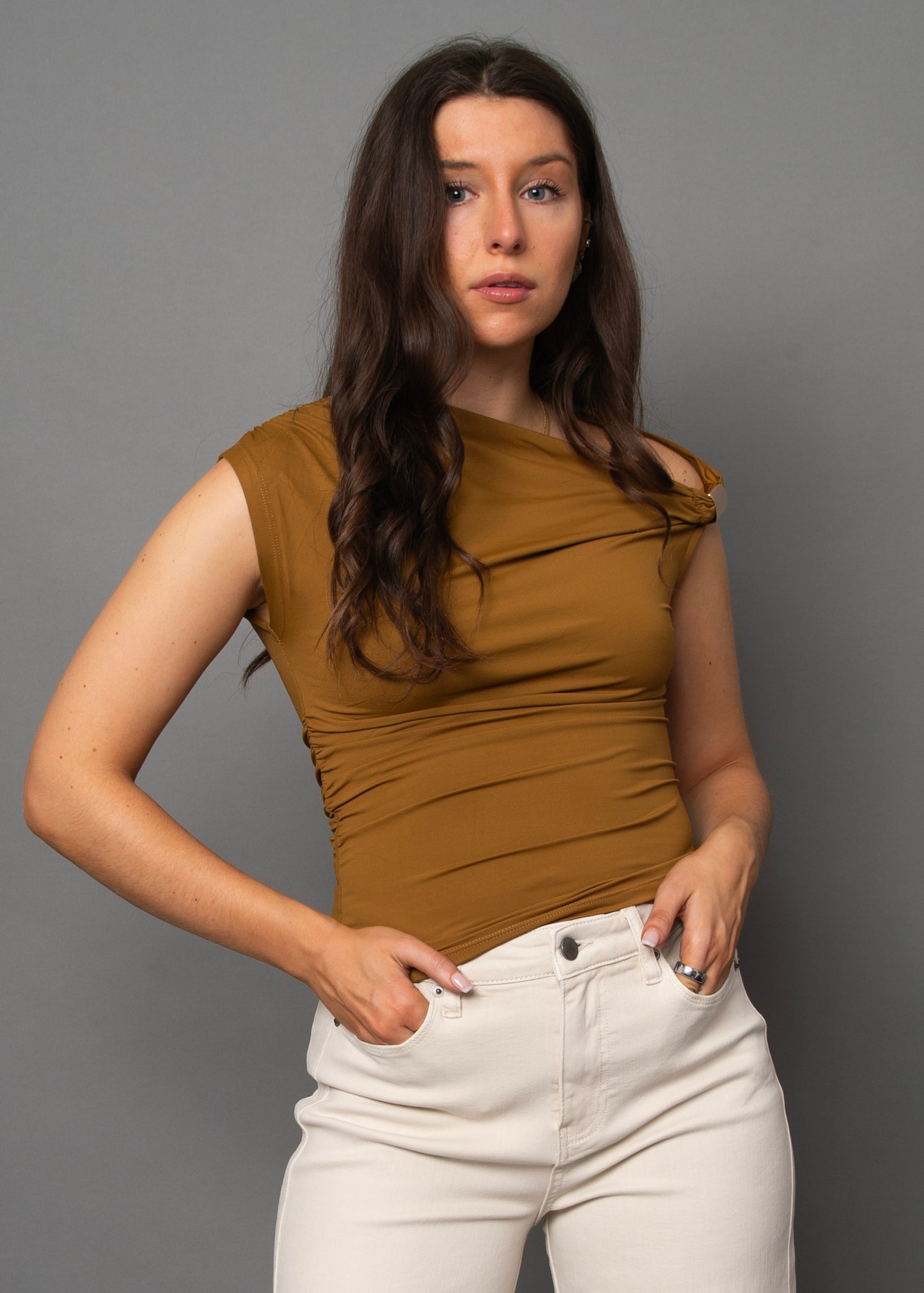 DAMIAN ASYMMETRIC TOP - TUMERIC