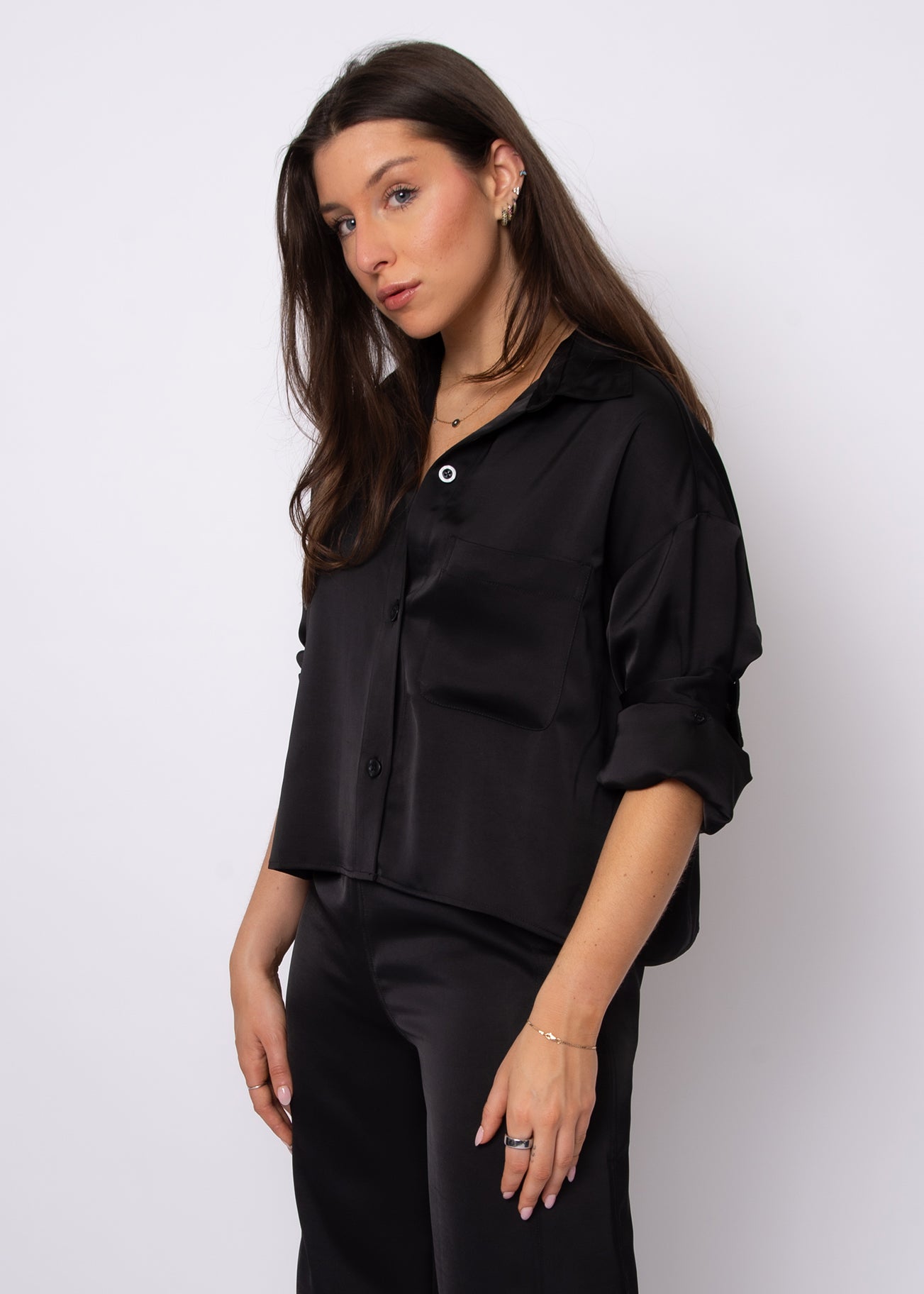 KERWIN CROP TOP - BLACK