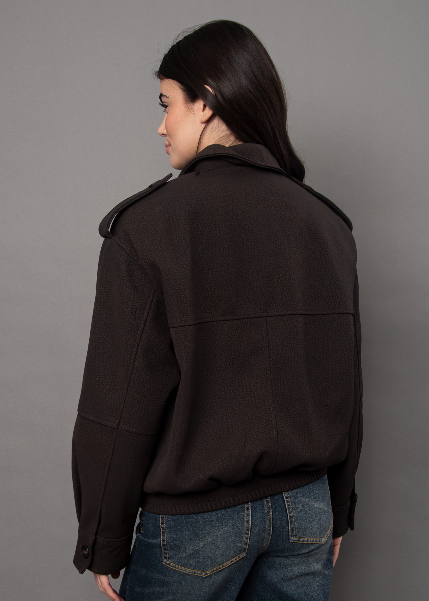 MIKAYA FUR COLLAR JACKET