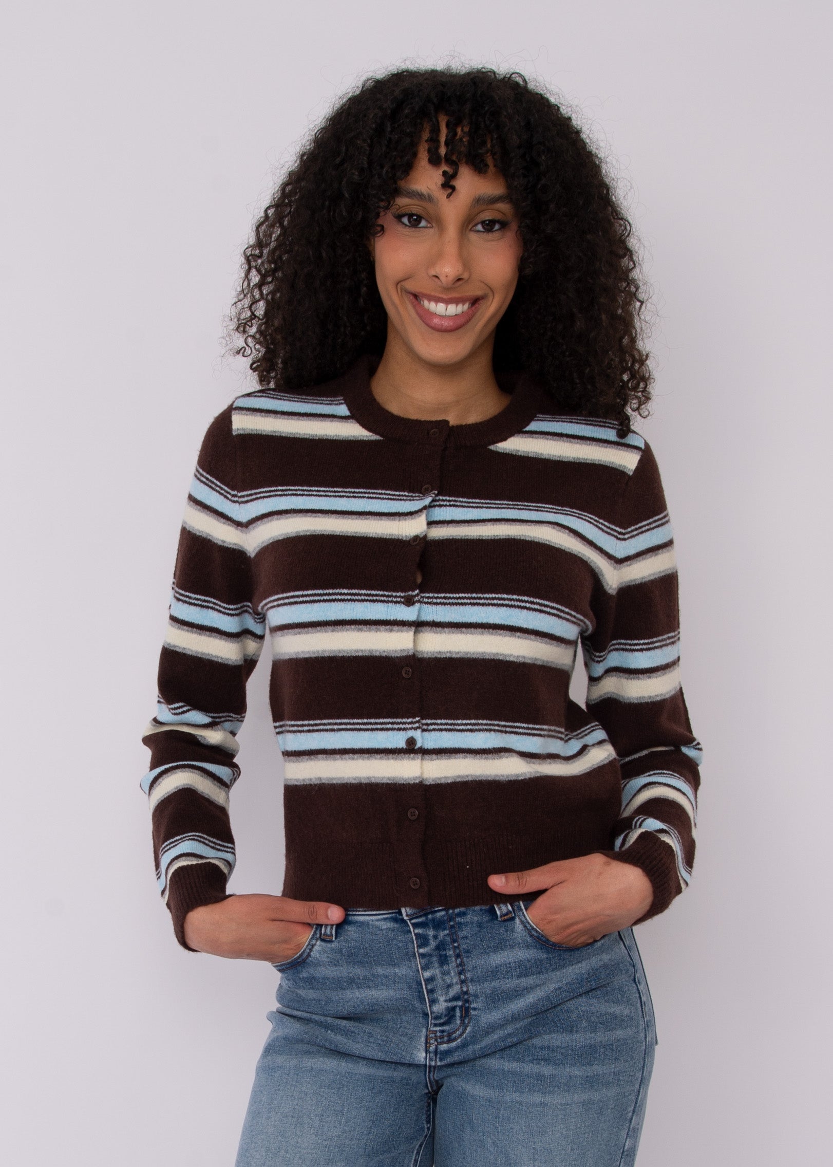 IOLANTA STRIPE CARDIGAN