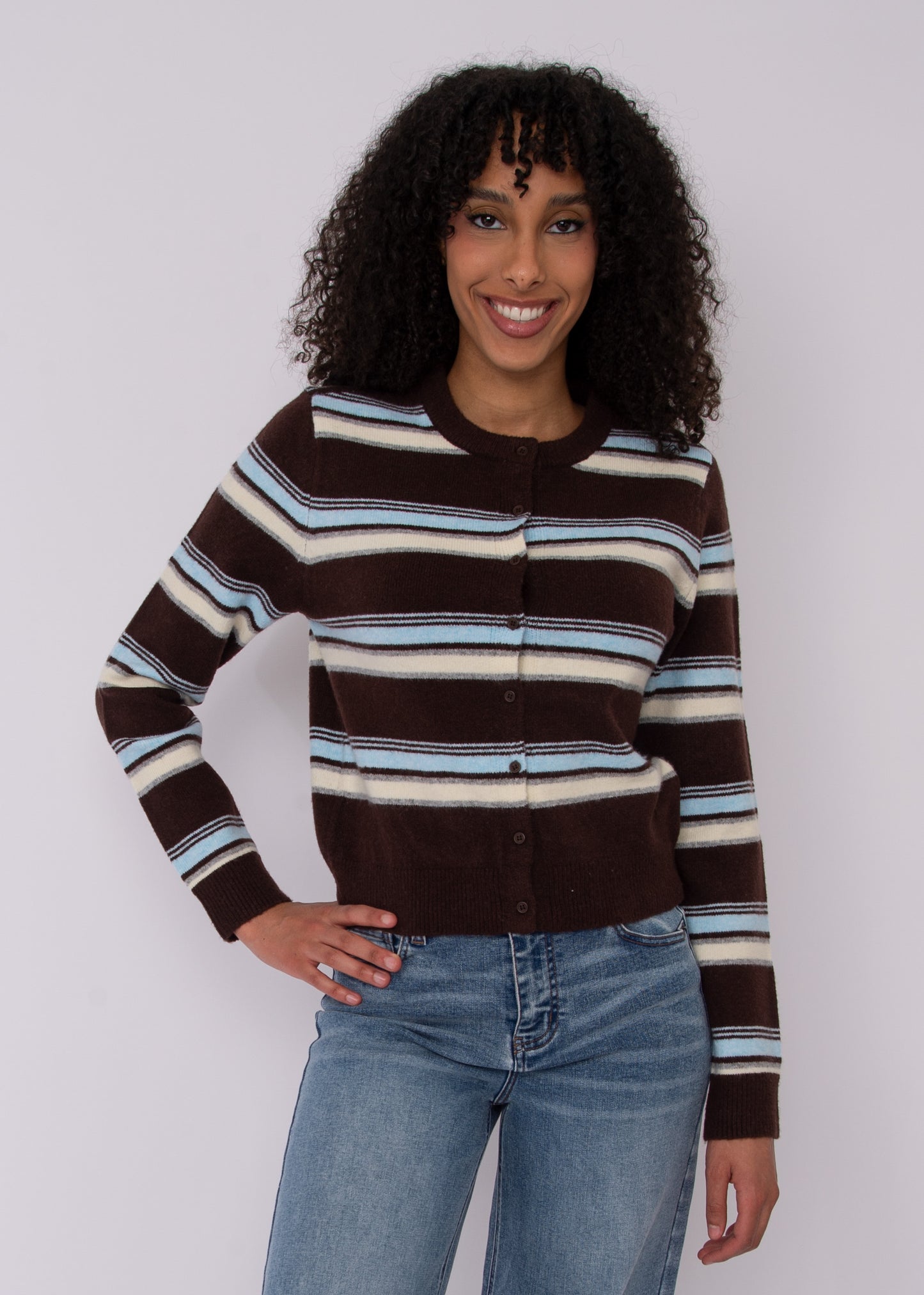 IOLANTA STRIPE CARDIGAN