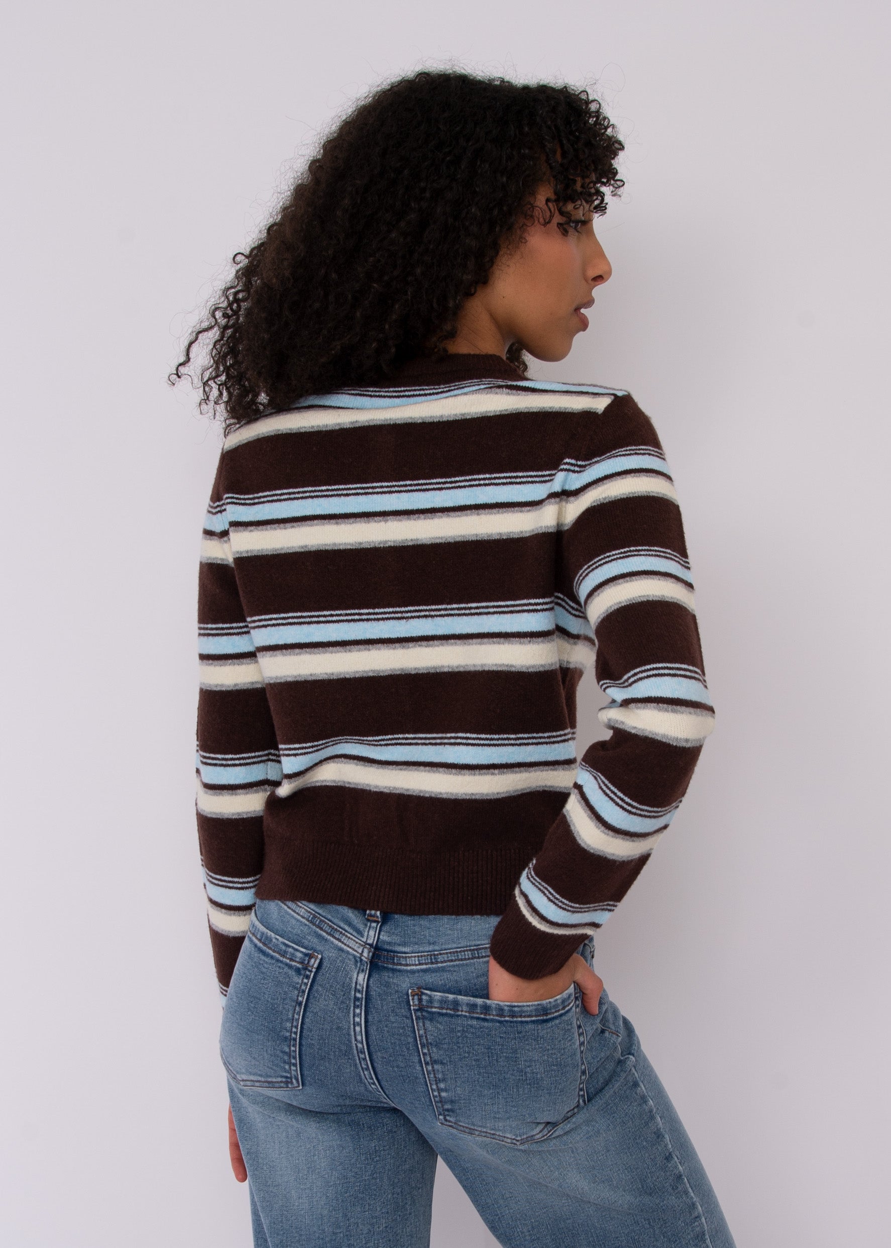 IOLANTA STRIPE CARDIGAN