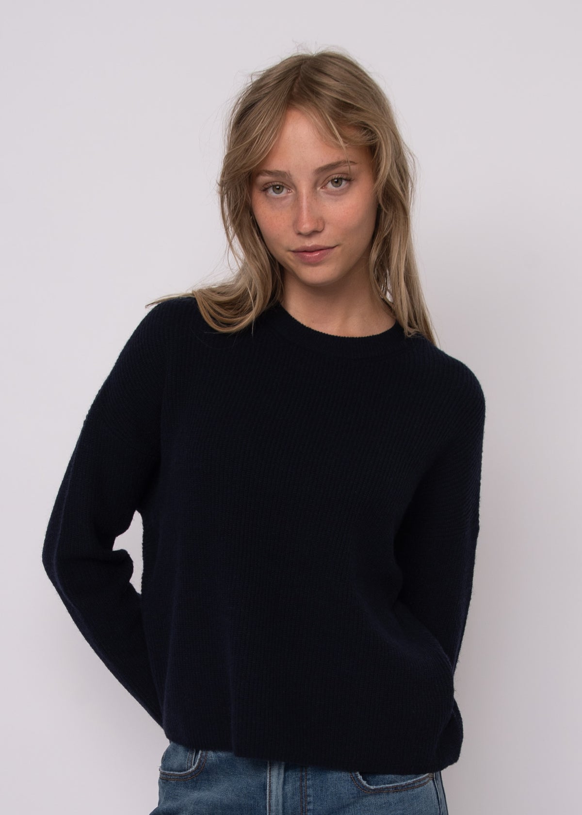 MAHEEN SWEATER - NAVY
