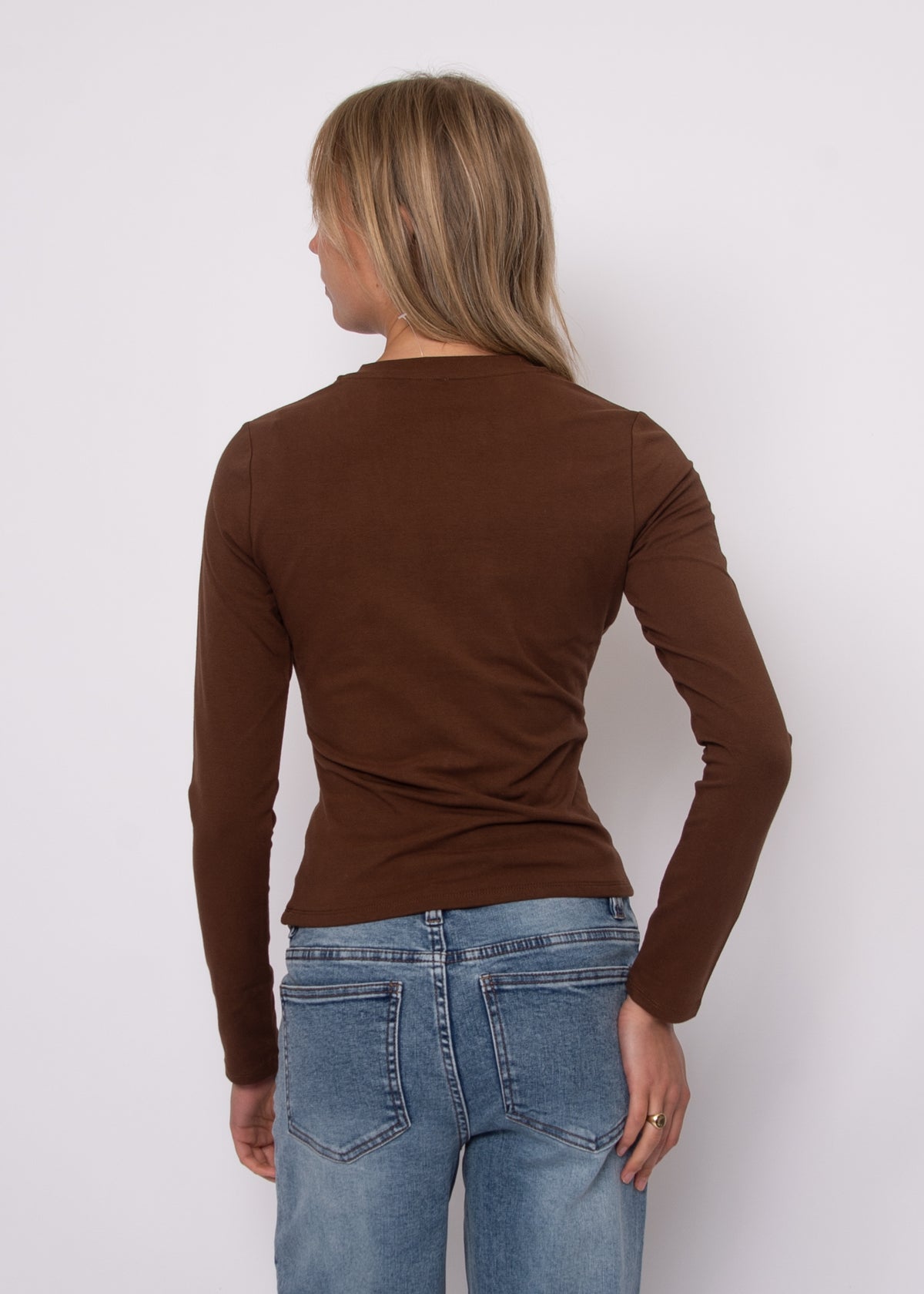 HELANE TOP - MAHOGANY