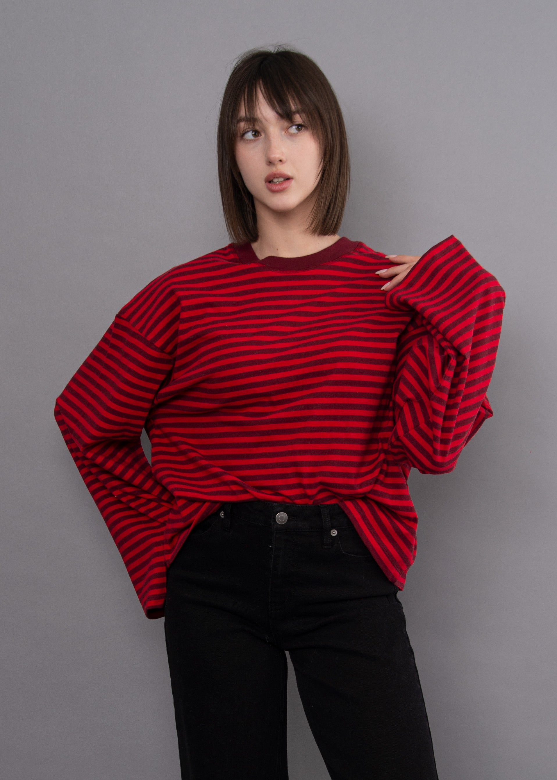REGGI STRIPED SWEATER