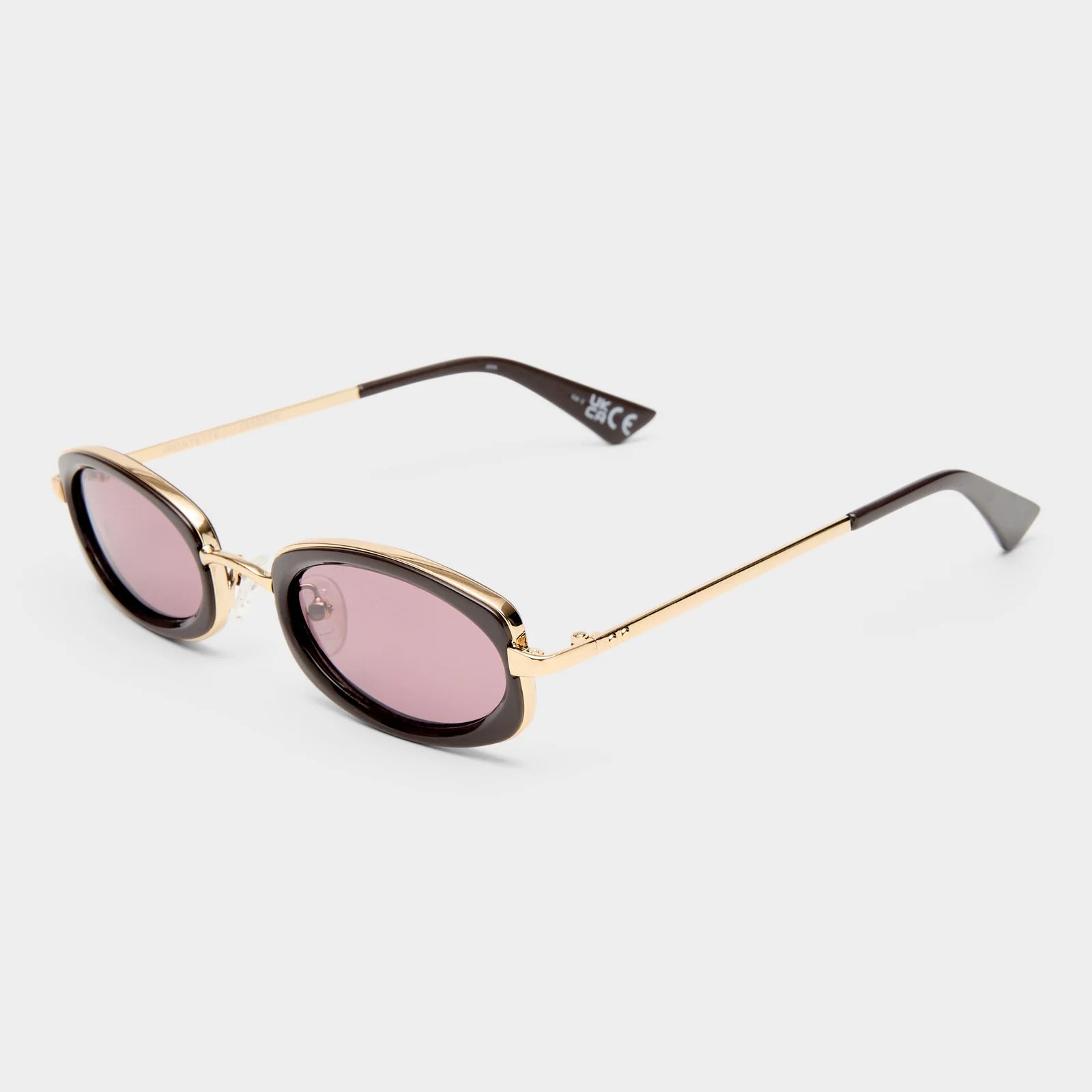 MECHARO SUNGLASSES - GOLD DARK CHOCOLATE
