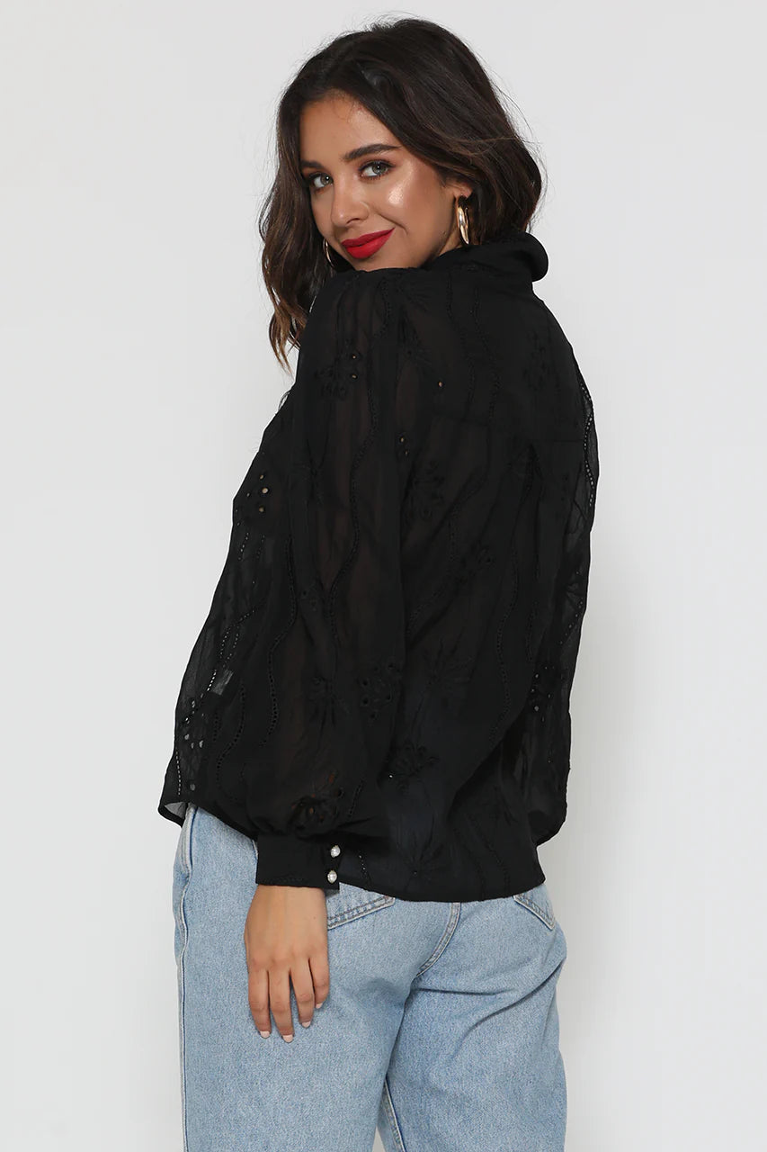 ELISE BLOUSE - BLACK