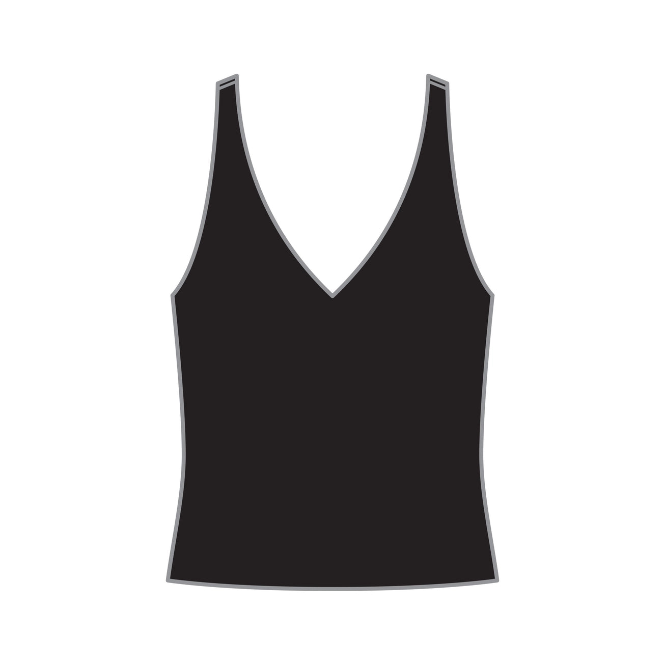 VALENTINA TANK TOP - BLACK