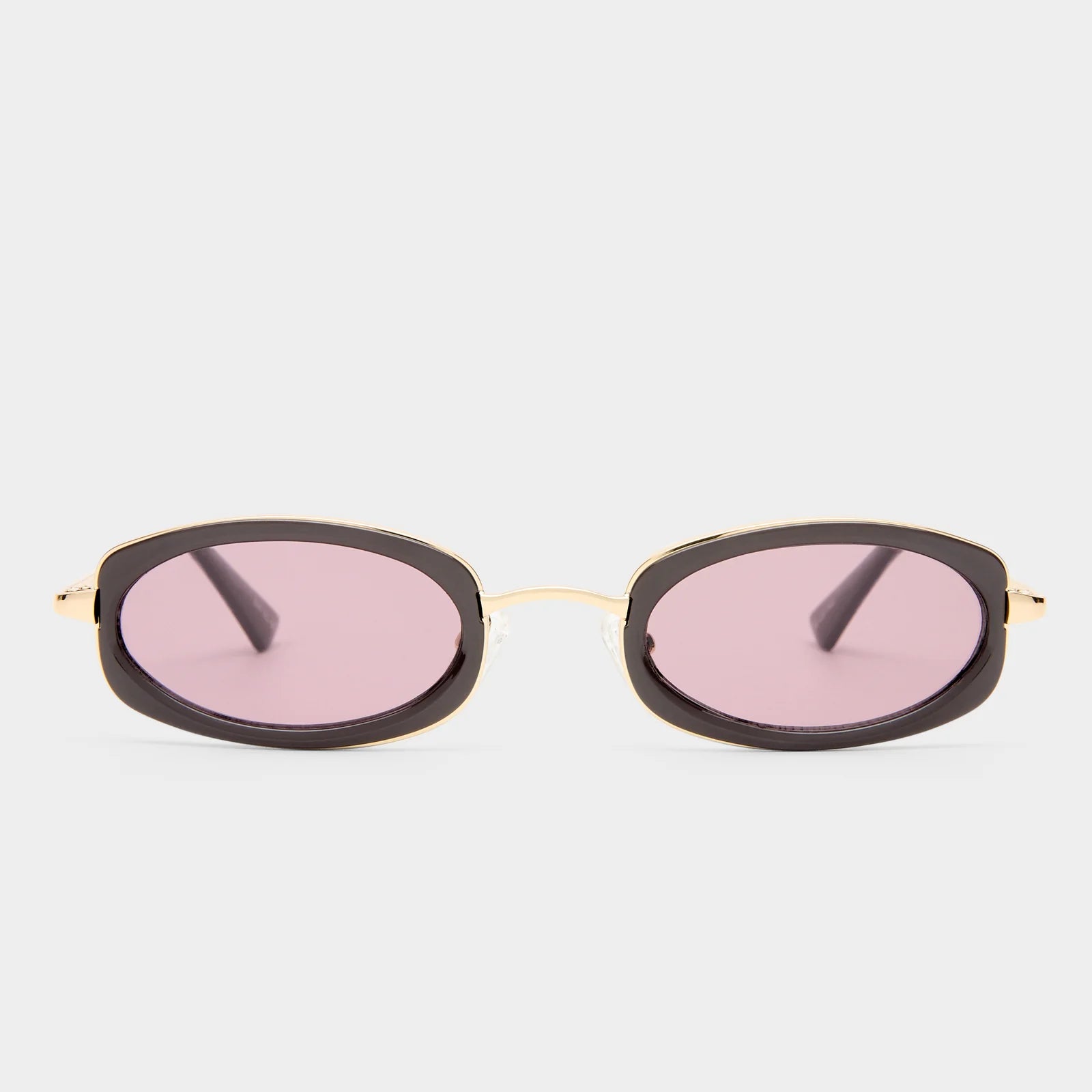 MECHARO SUNGLASSES - GOLD DARK CHOCOLATE