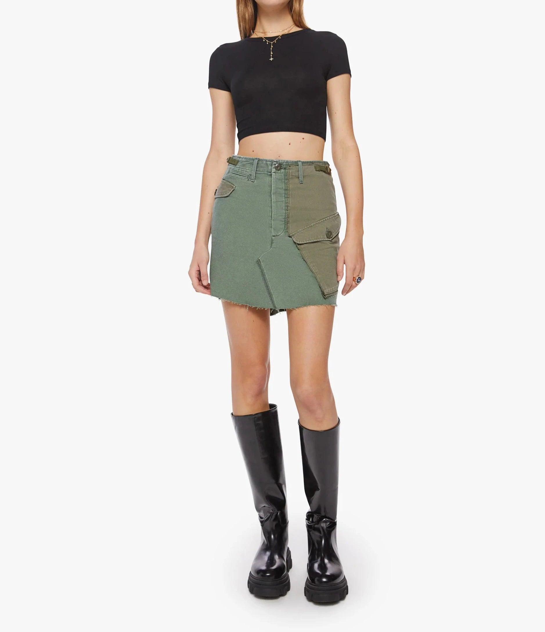 THE G.I. JANE MINI SKIRT - ON THE DOUBLE