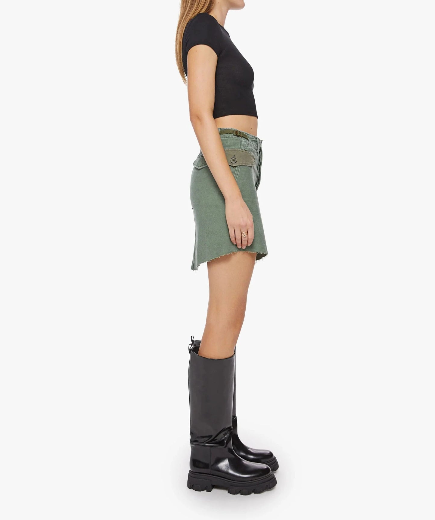 THE G.I. JANE MINI SKIRT - ON THE DOUBLE