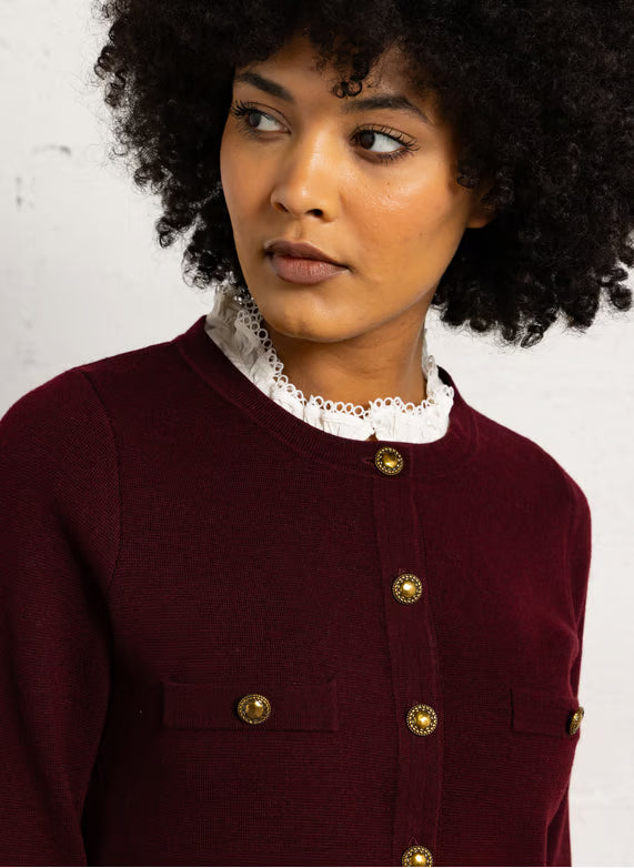 CLAUDIA DRESS - PRUNE