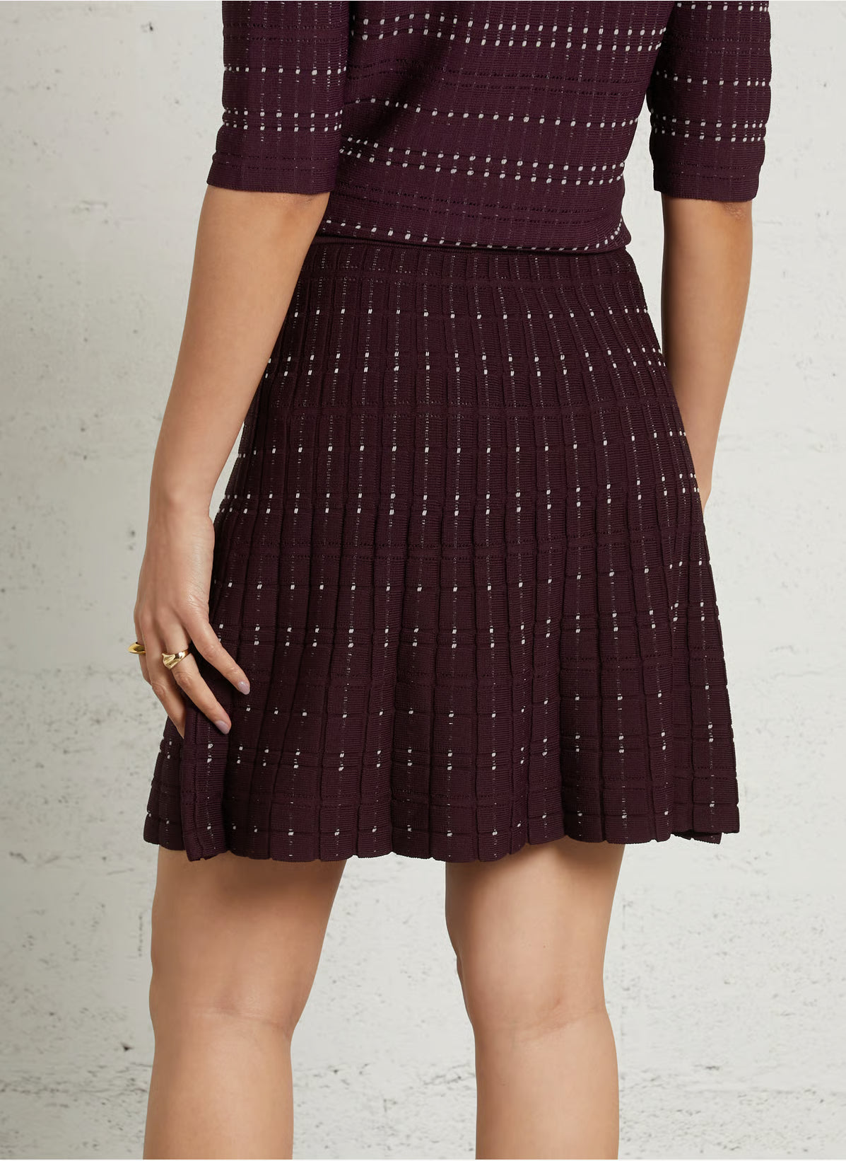 FRADELA SKIRT - PRUNE