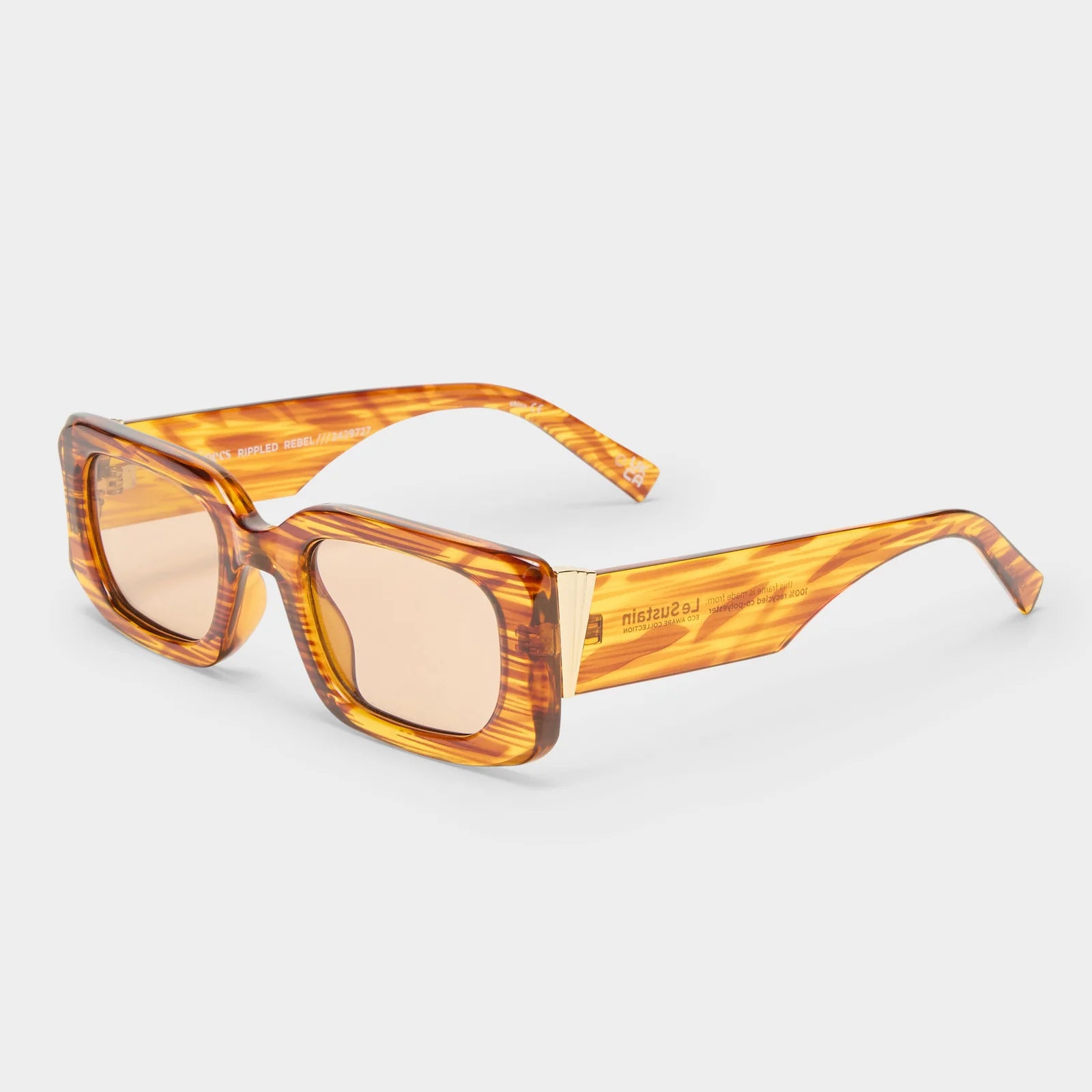 RIPPLED REBEL SUNGLASSES - WOODSTRIPE