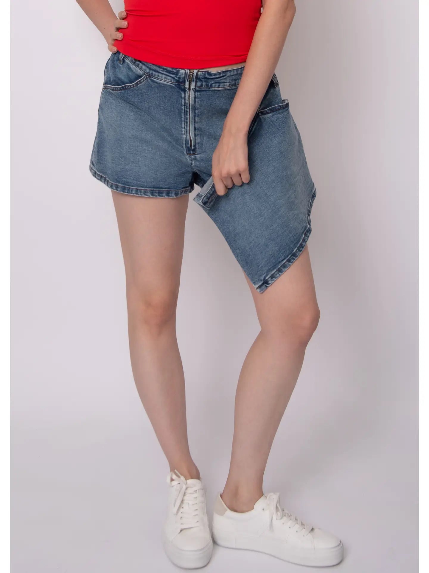 FIONA DENIM WRAP SKORT