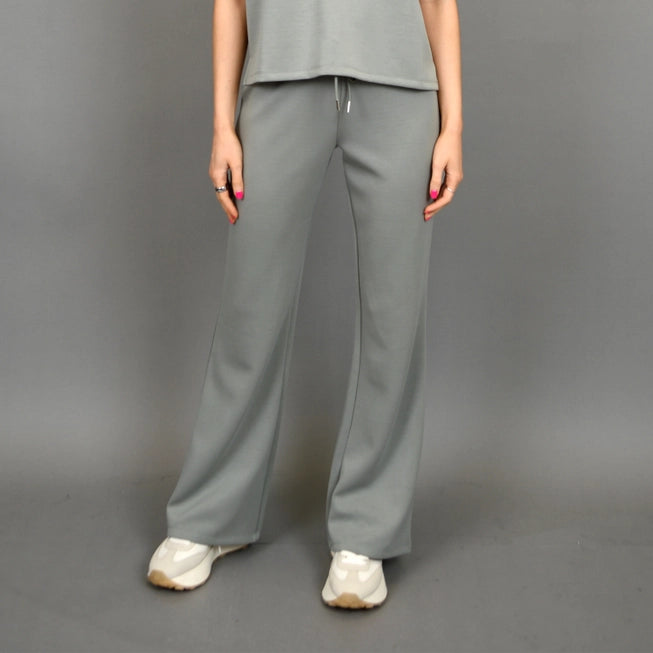 FLORINE KNIT FLARED PANT -  SAGE