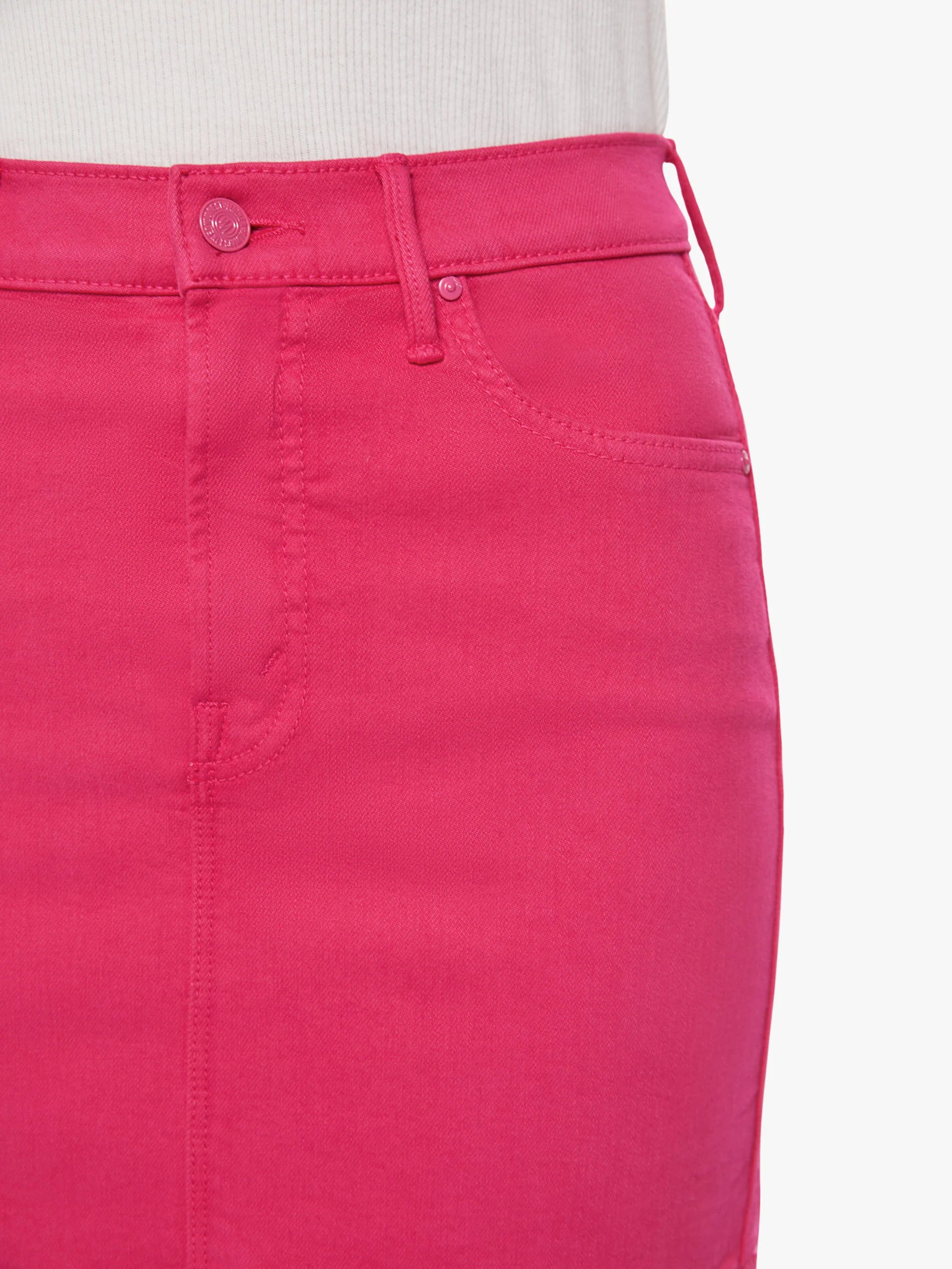 HIGH WAISTED SMOKIN' DOUBLE MICRO SKIRT - RASPBERRY SORBET