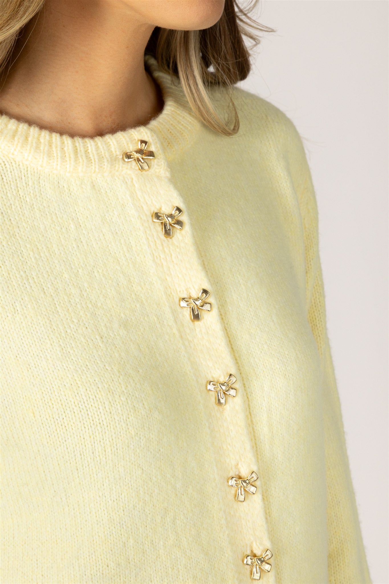 AISHA BOW CARDIGAN
