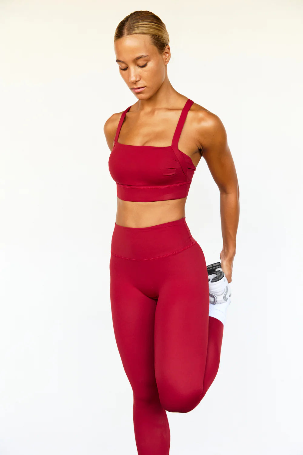 LUXE BALANCE FULL LENGTH LEGGING - DARK CHERRY