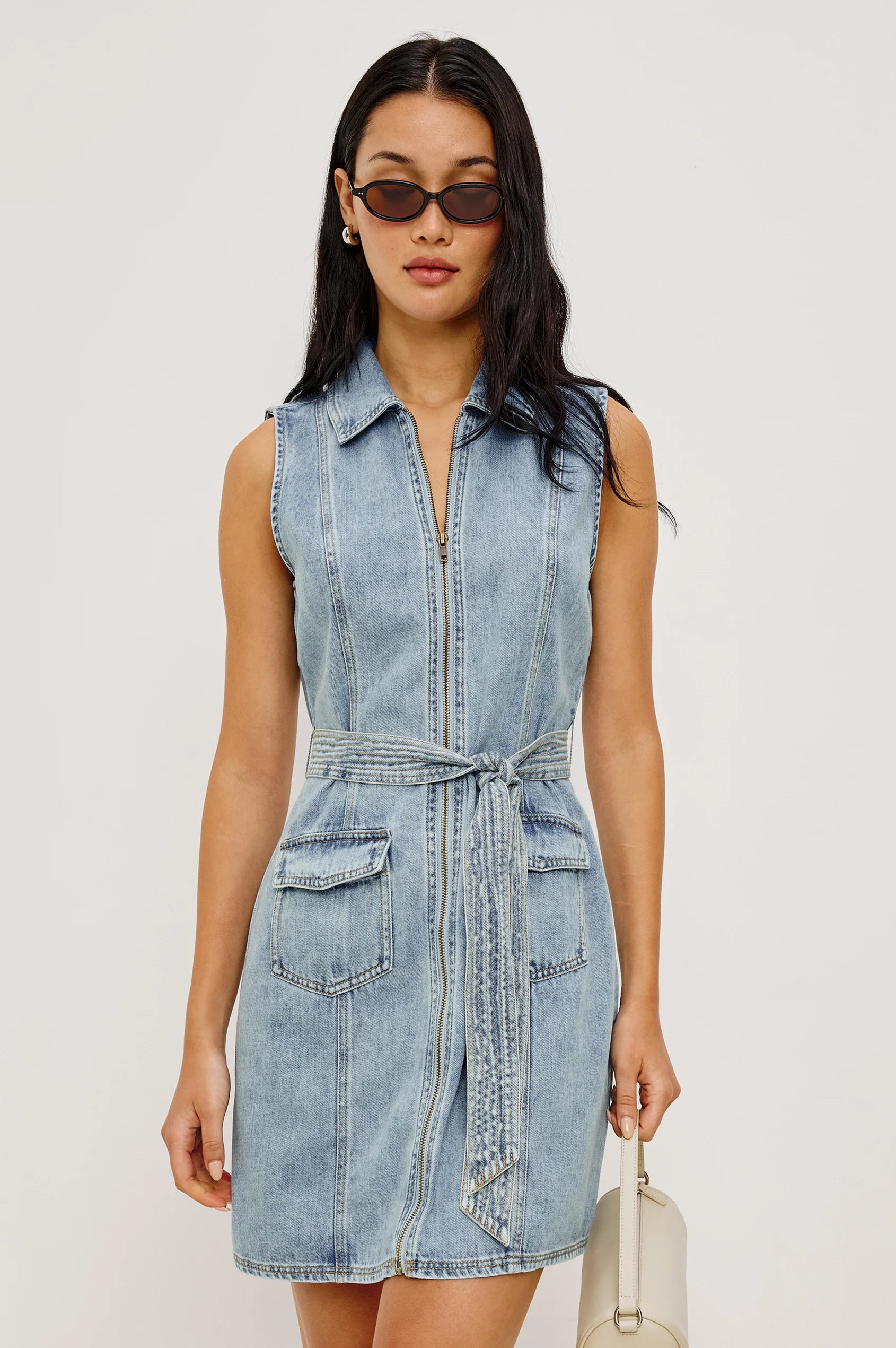 AURORA DRESS - FADED INDIGO