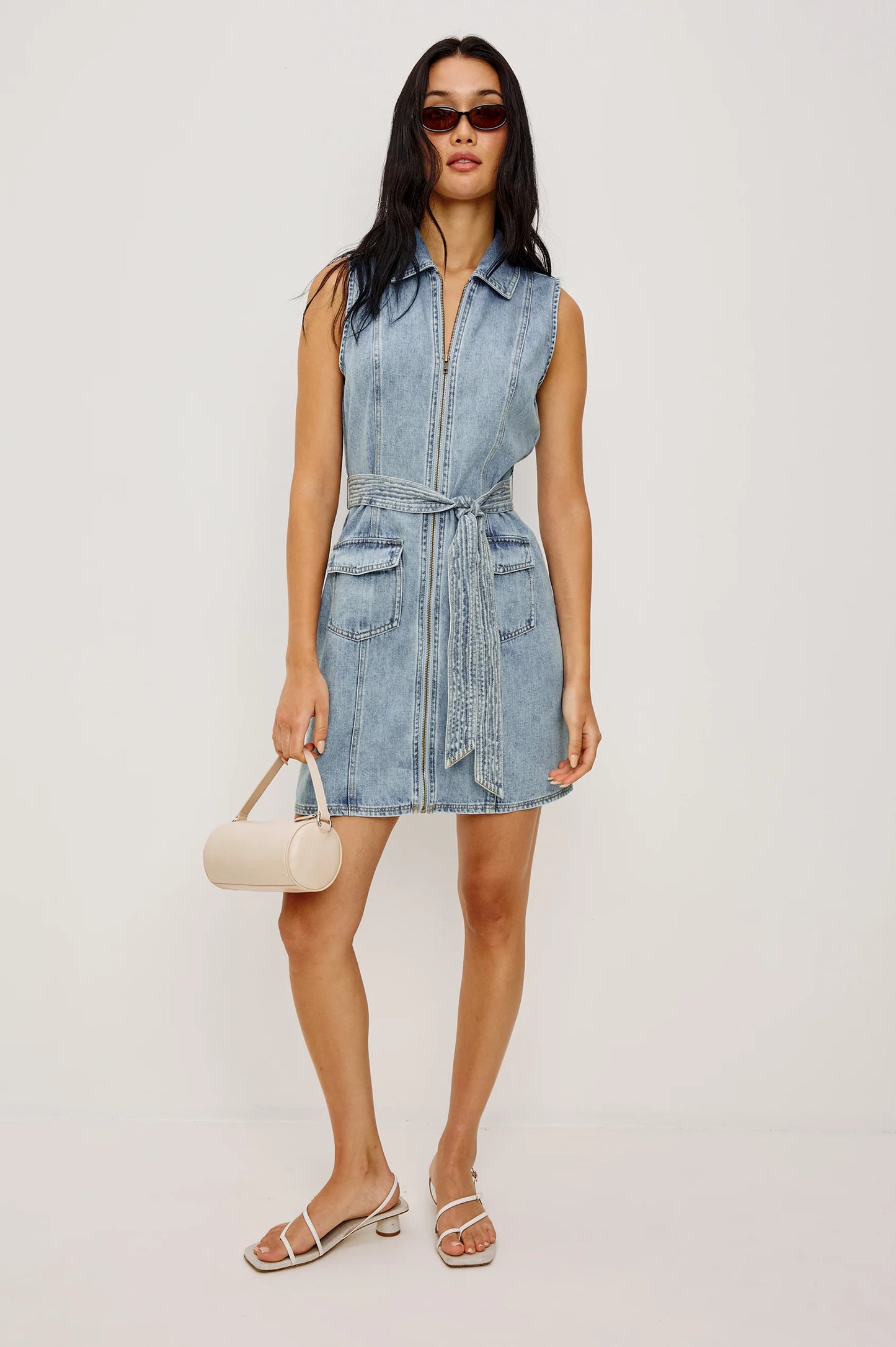 AURORA DRESS - FADED INDIGO