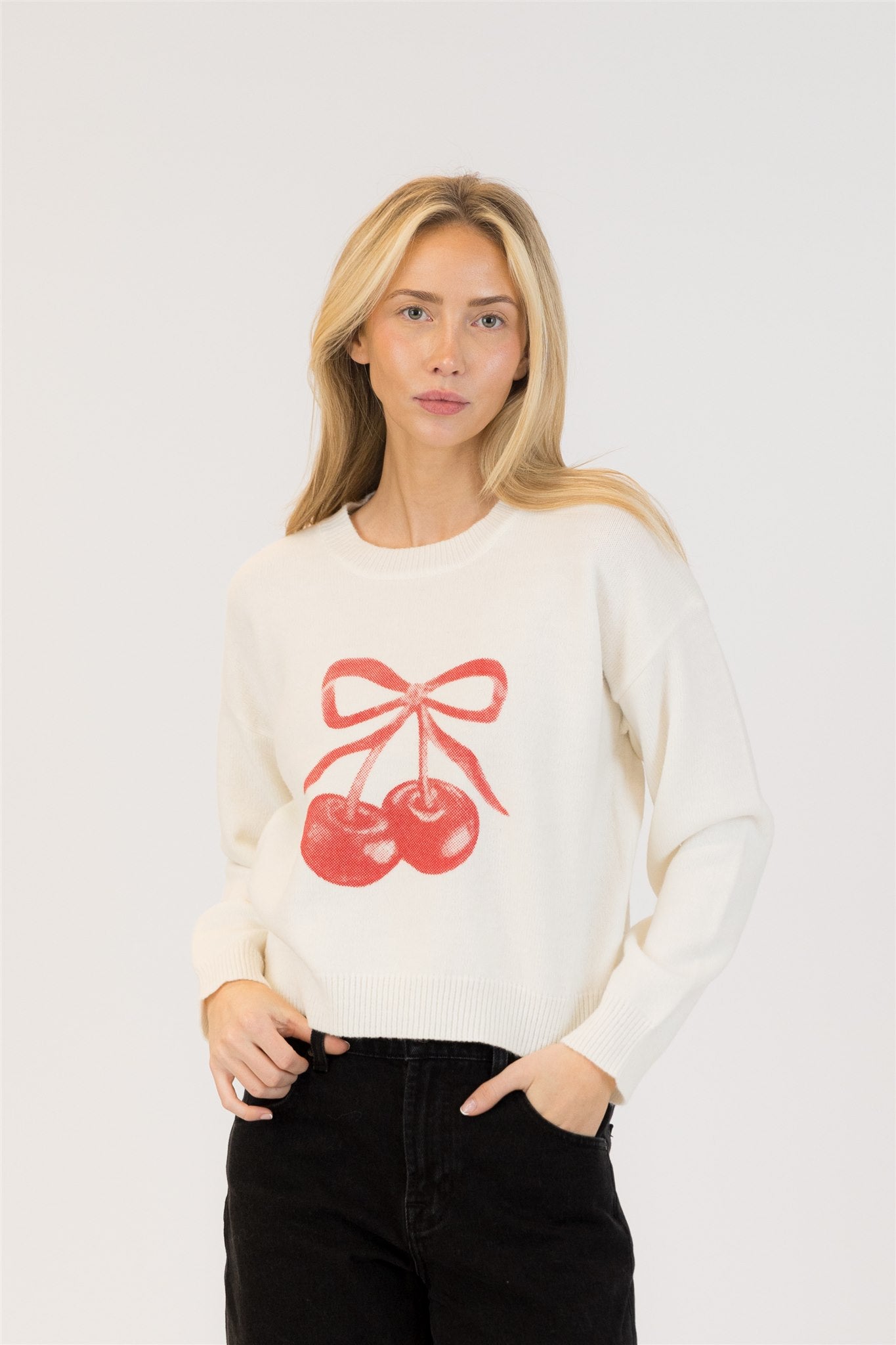 AVERY CHERRY SWEATER
