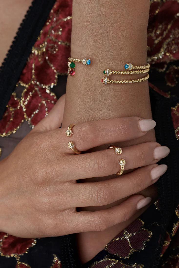 GOLD CABLE BANGLE