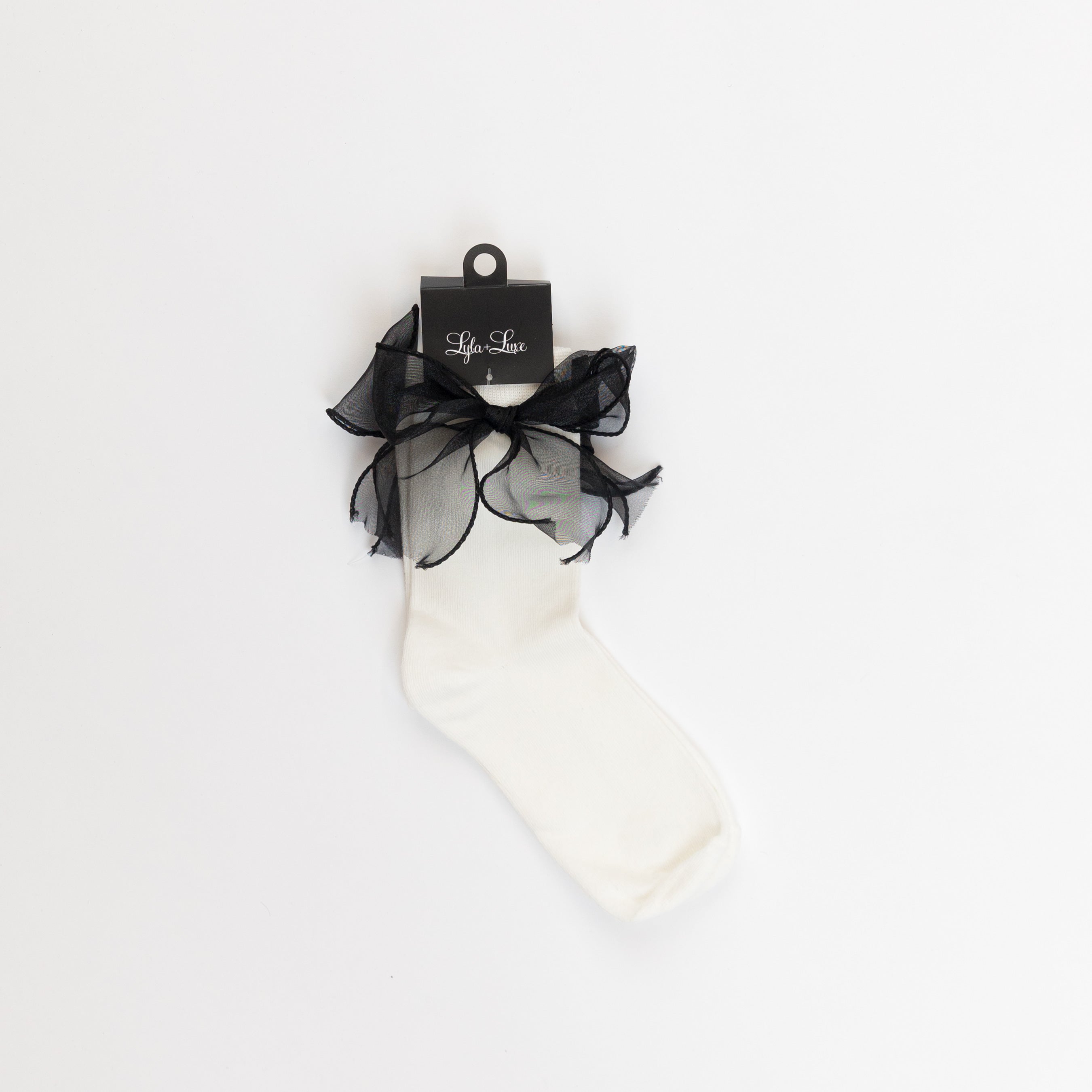 BOW SOCKS (VARIOUS COLOURS)