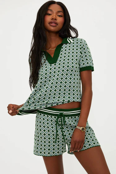 BALBOA SHORT - RACQUET CLUB GREEN