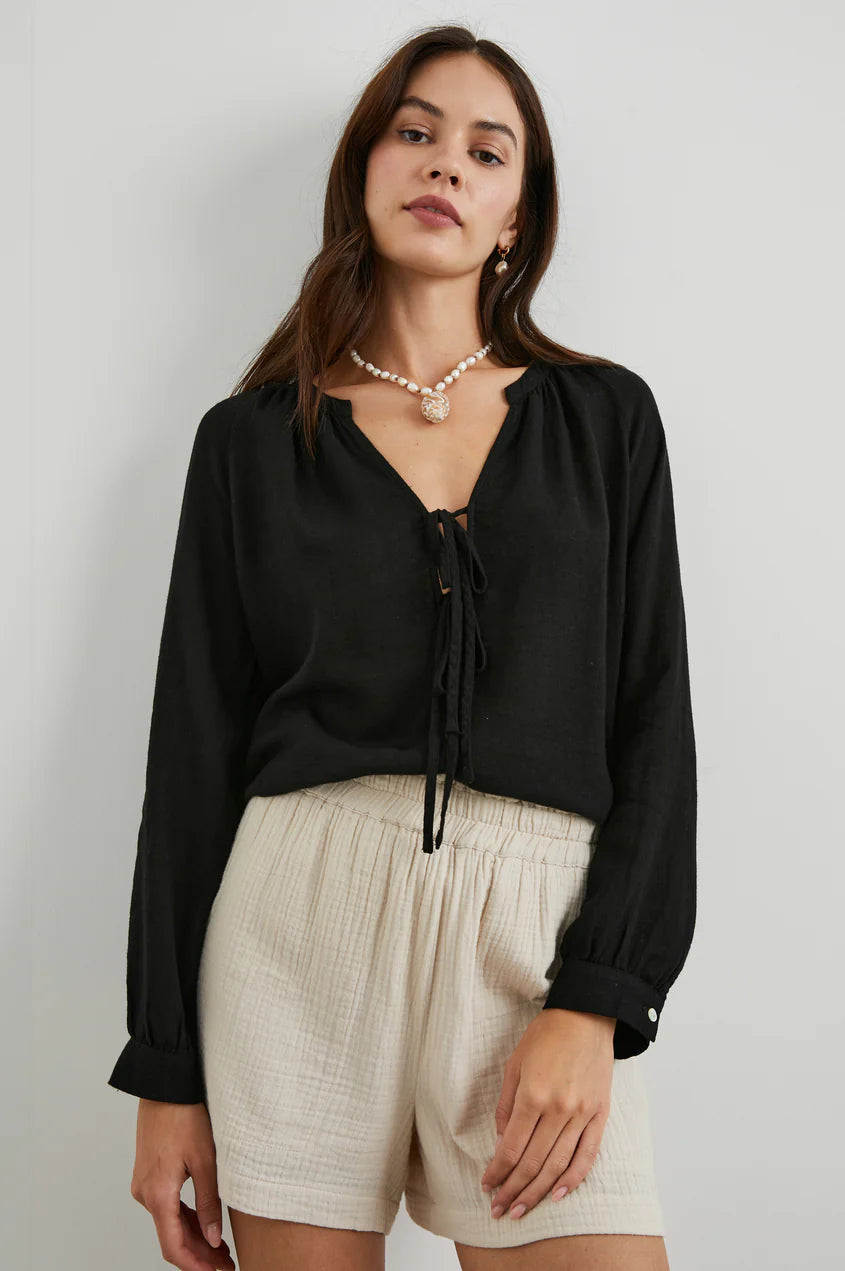 BRIELLE TOP - BLACK