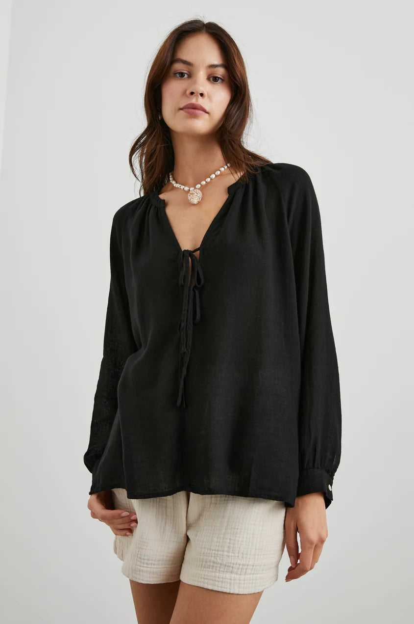 BRIELLE TOP - BLACK