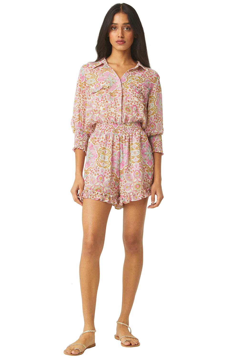 GRACIE ROMPER - VERANDA FLORA