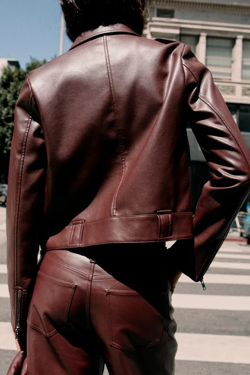 BEX SHRUNKEN JACKET - CABERNET