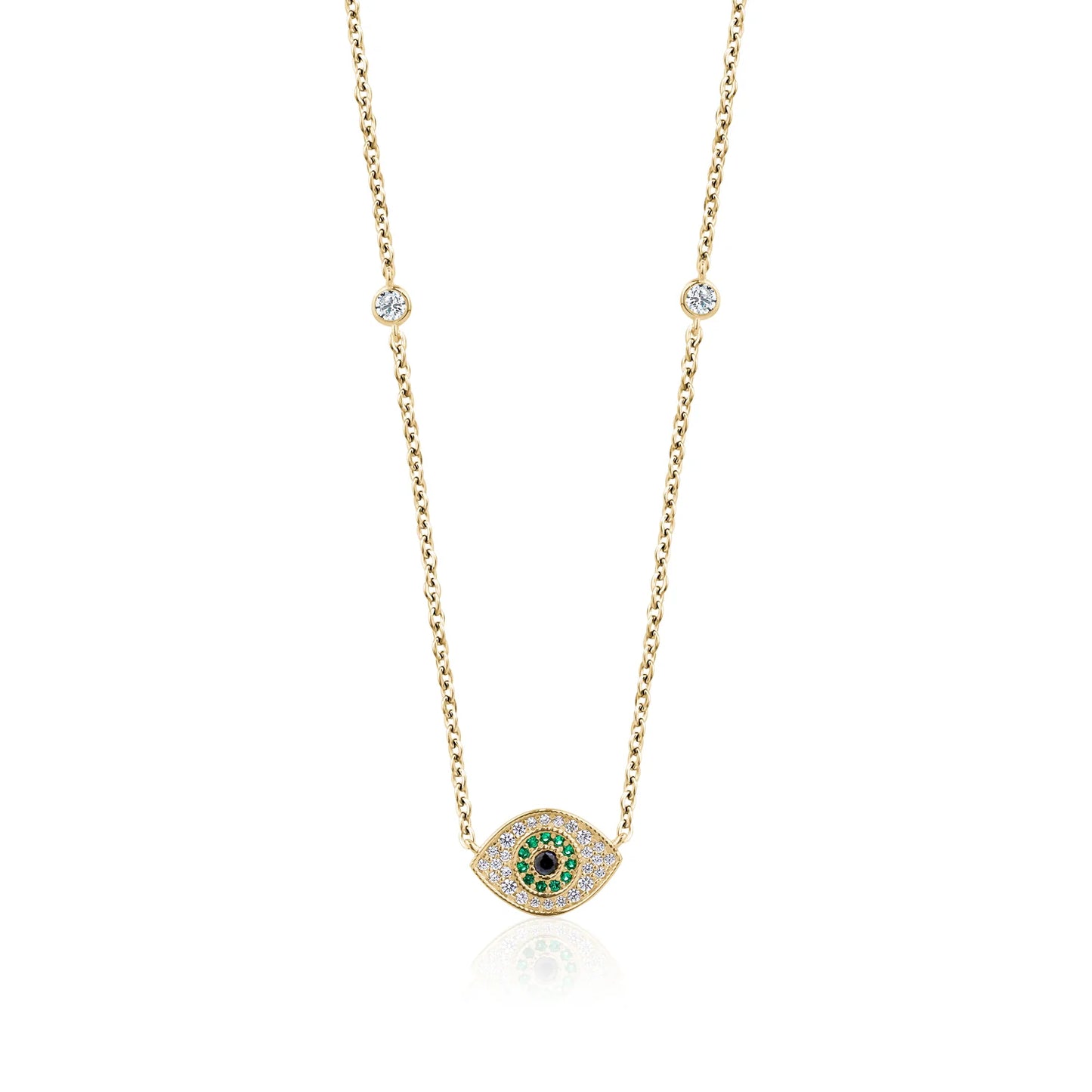 EMERALD EYE EVIL EYE NECKLACE