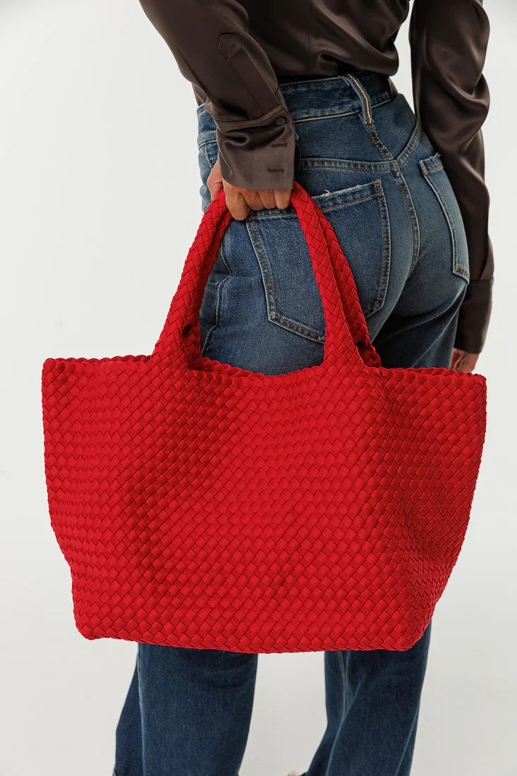 WOVEN NEOPRENE TOTE BAG (VARIOUS COLOURS)