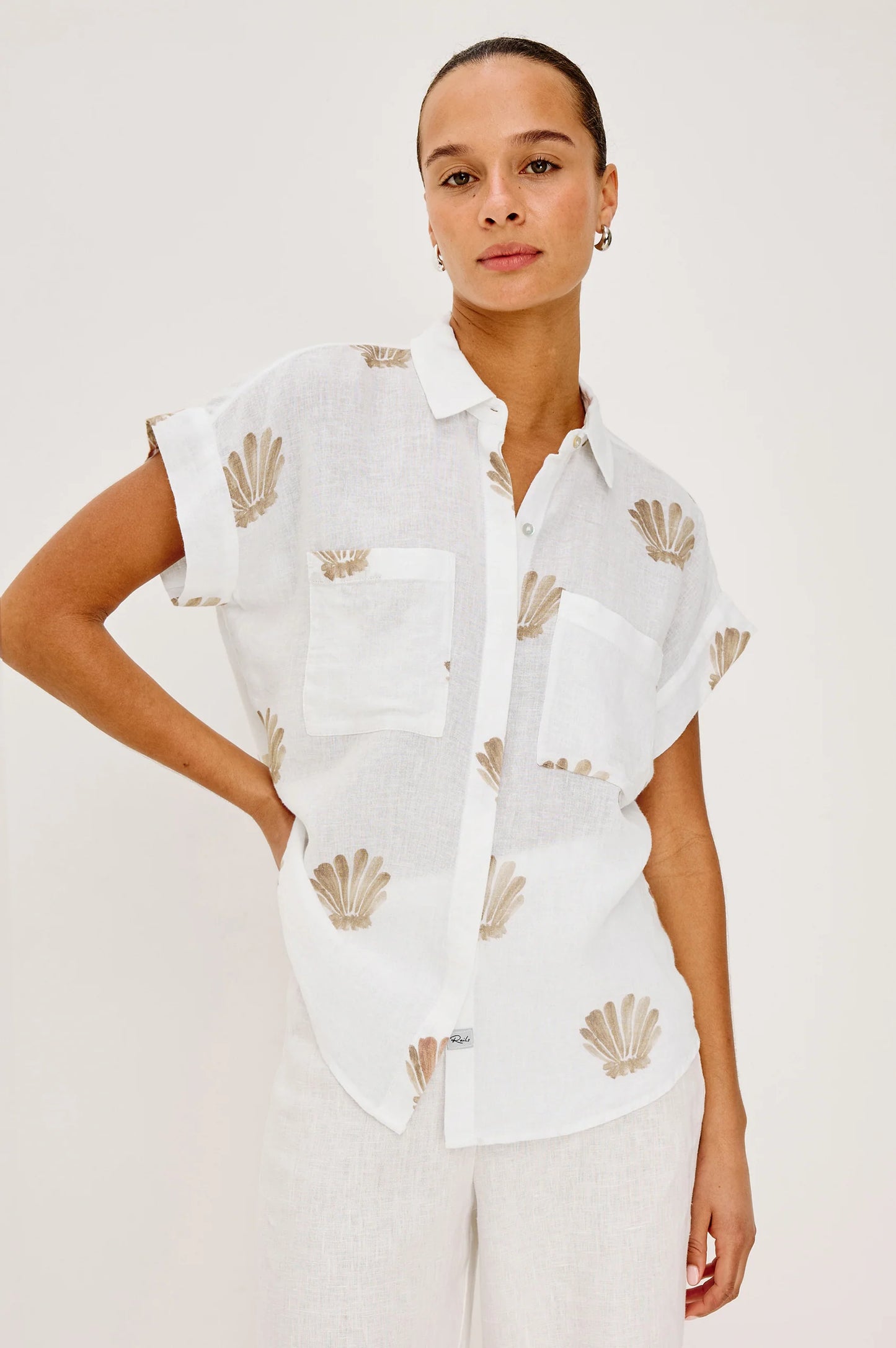 CITO SHIRT - TAUPE SEASHELLS