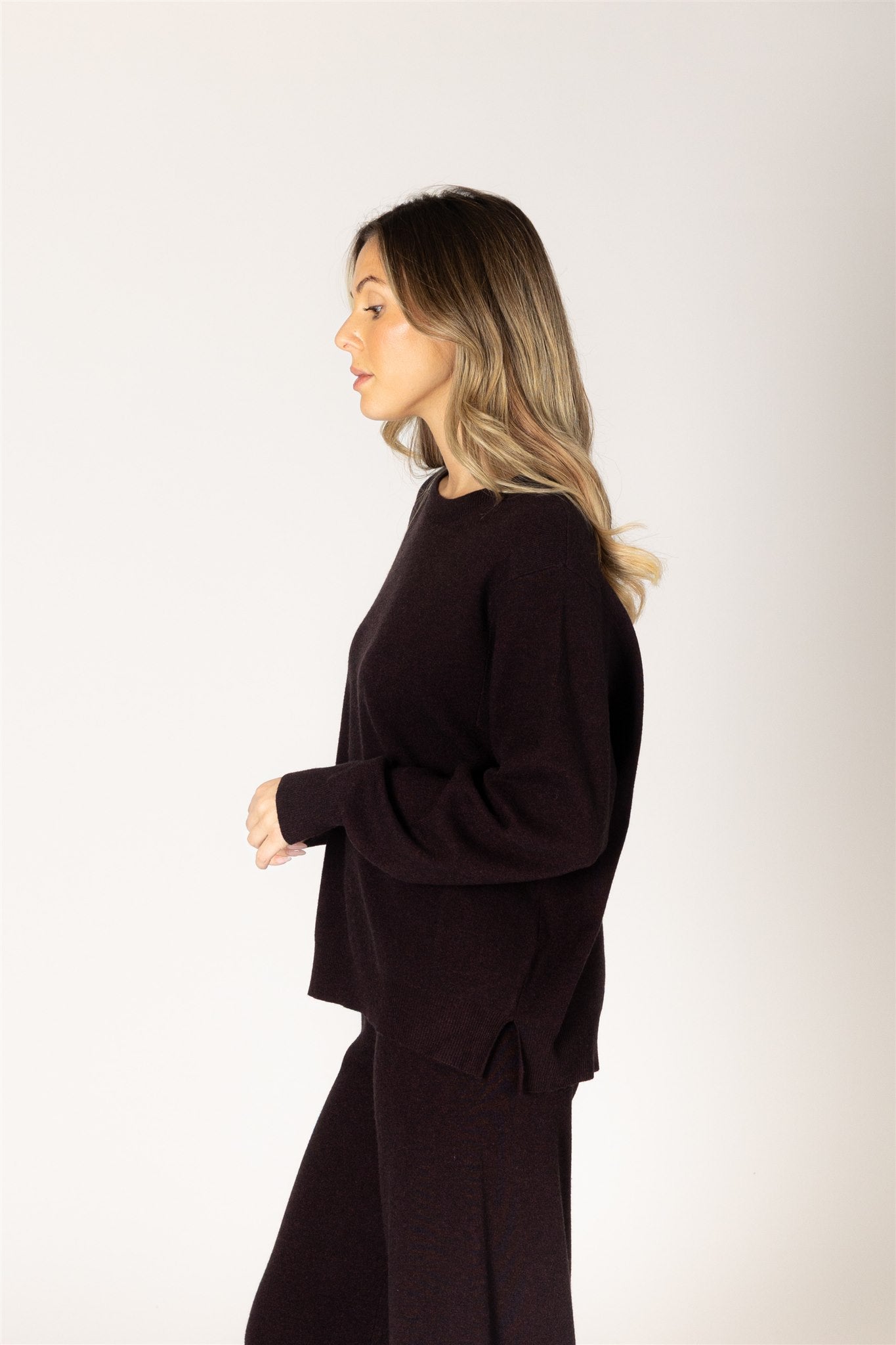 CLARET ESSENTIALS SWEATER - ACAI