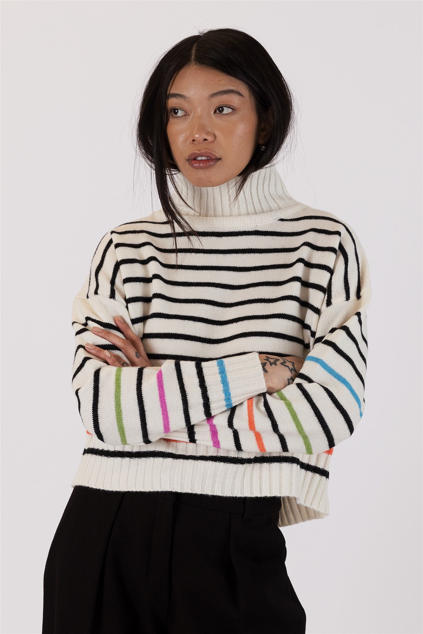 CURTIS STRIPE SWEATER