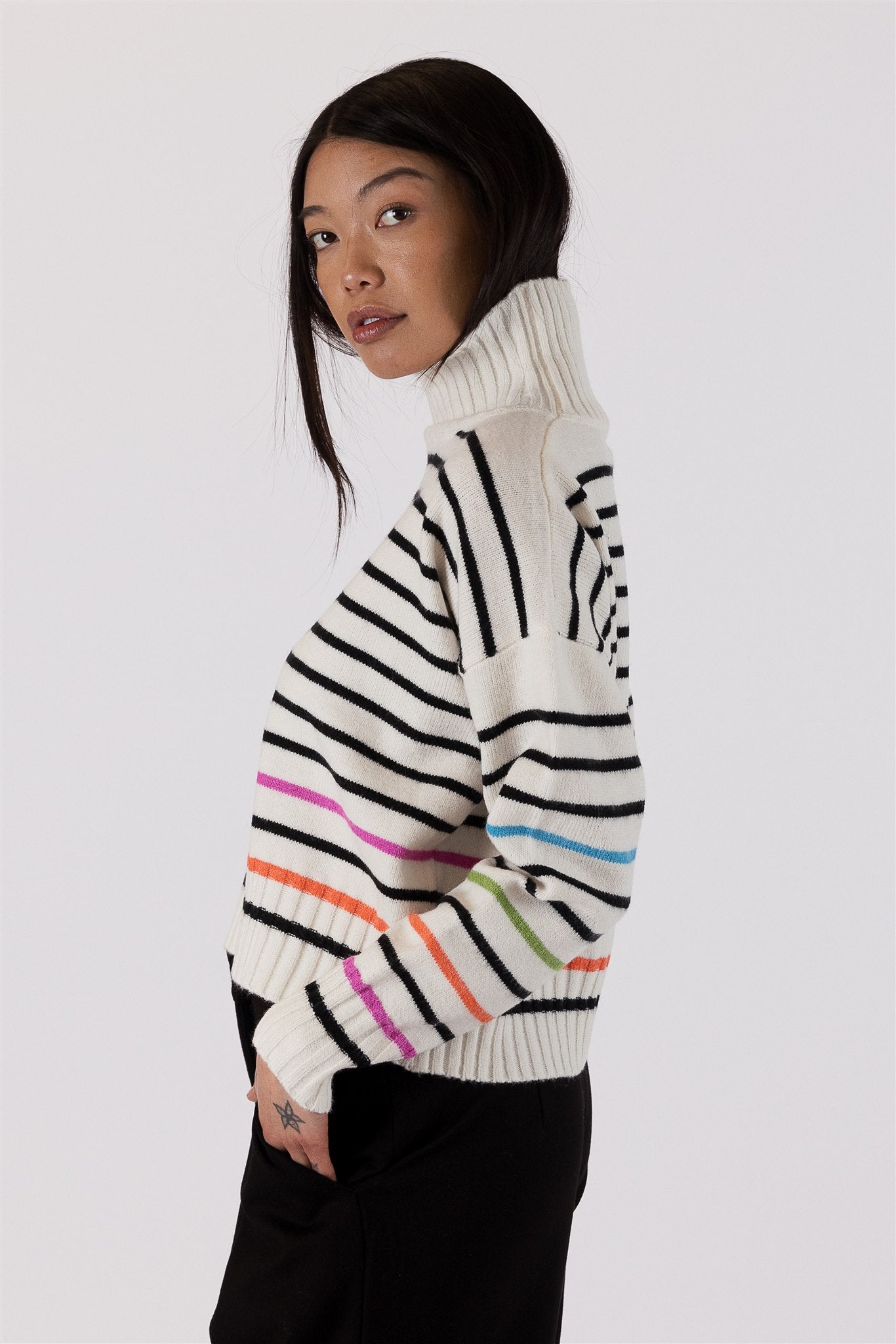 CURTIS STRIPE SWEATER