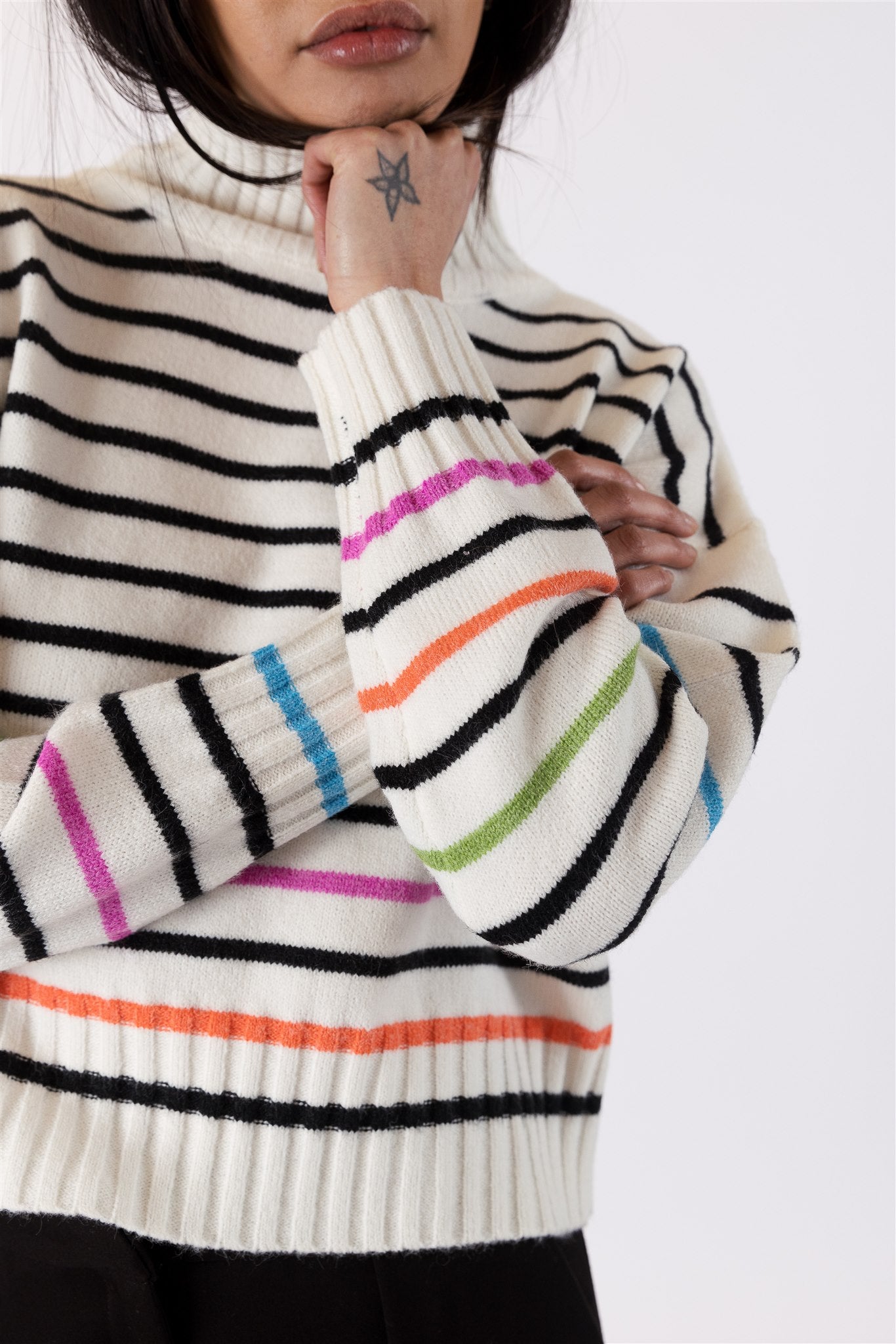 CURTIS STRIPE SWEATER