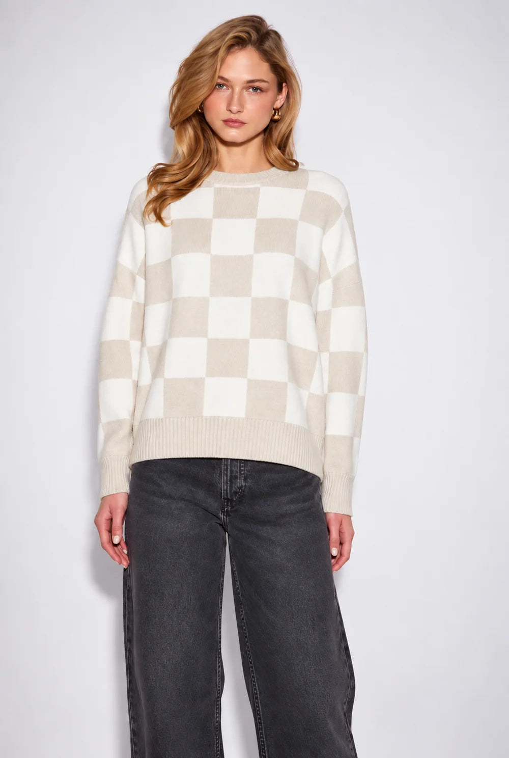 HUGO SWEATER - MELLOW CHECK