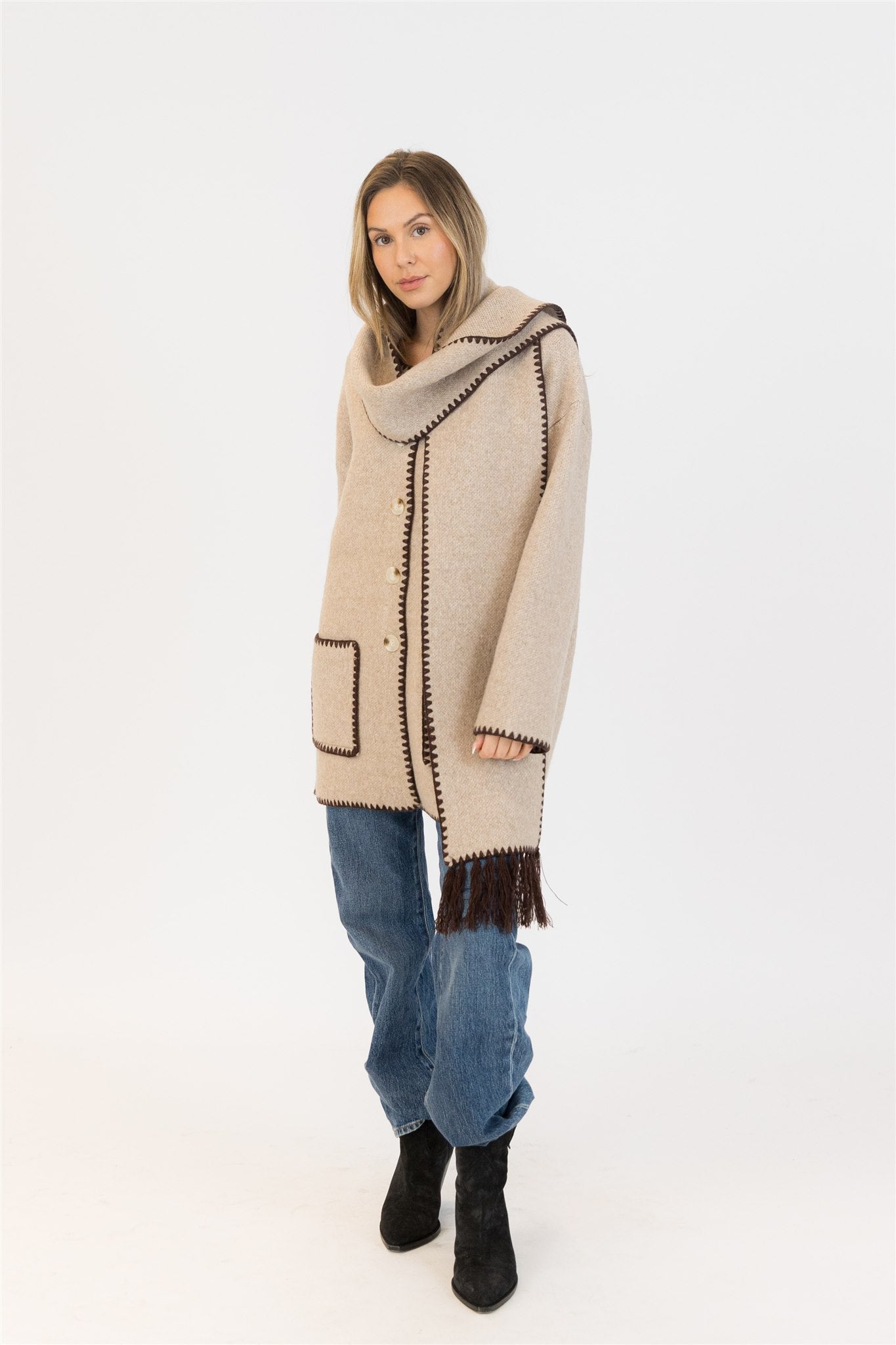 DELANEY COAT - CAMEL
