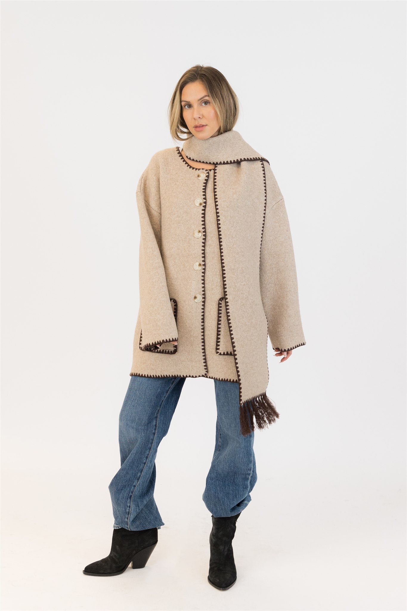 DELANEY COAT - CAMEL