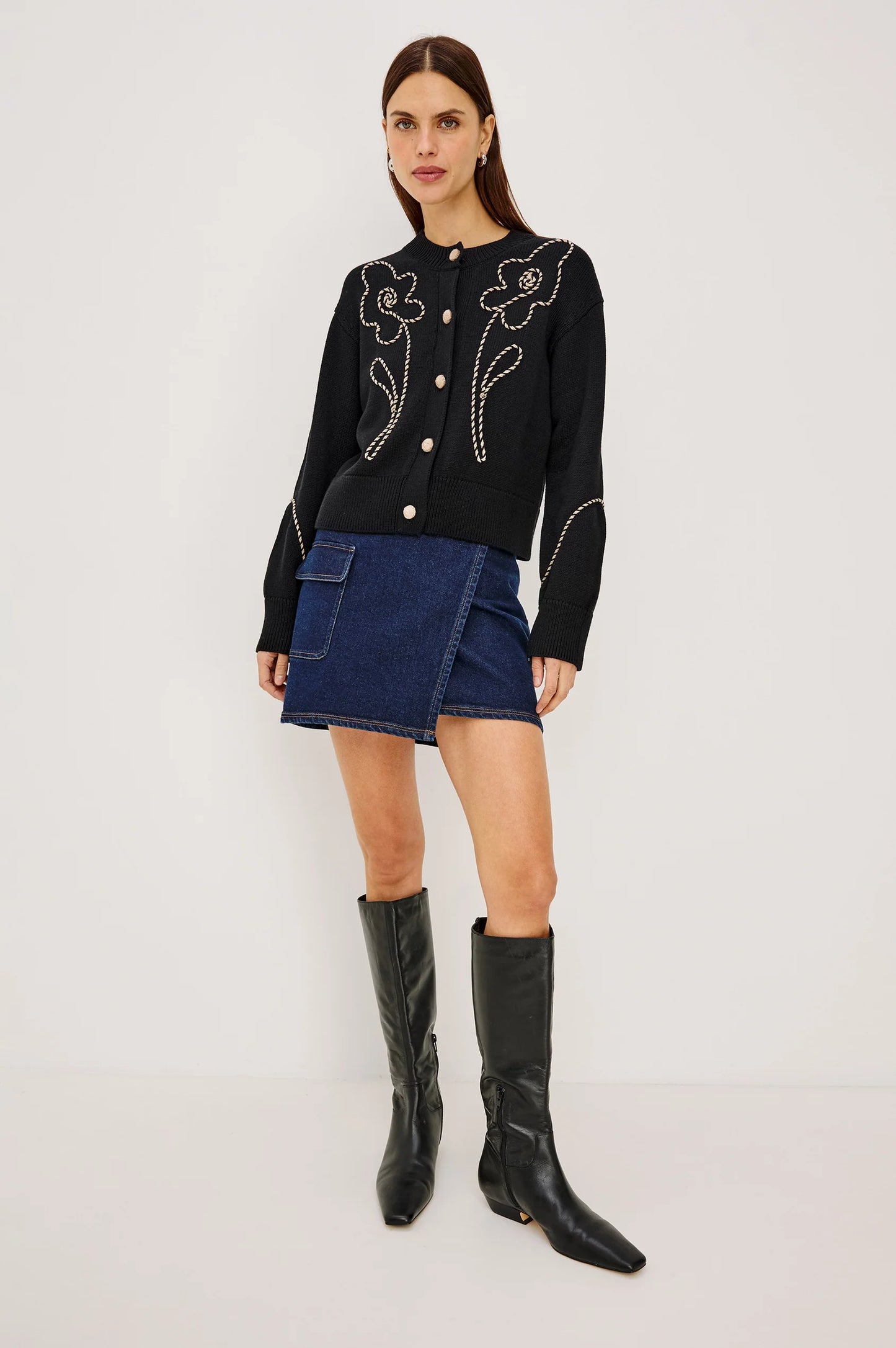 DILLON SKIRT - RINSE INDIGO