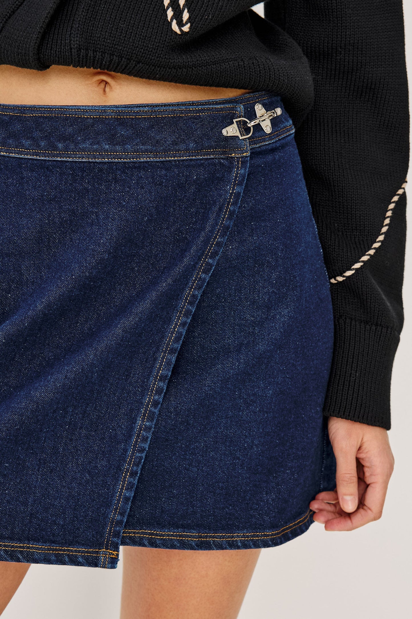 DILLON SKIRT - RINSE INDIGO