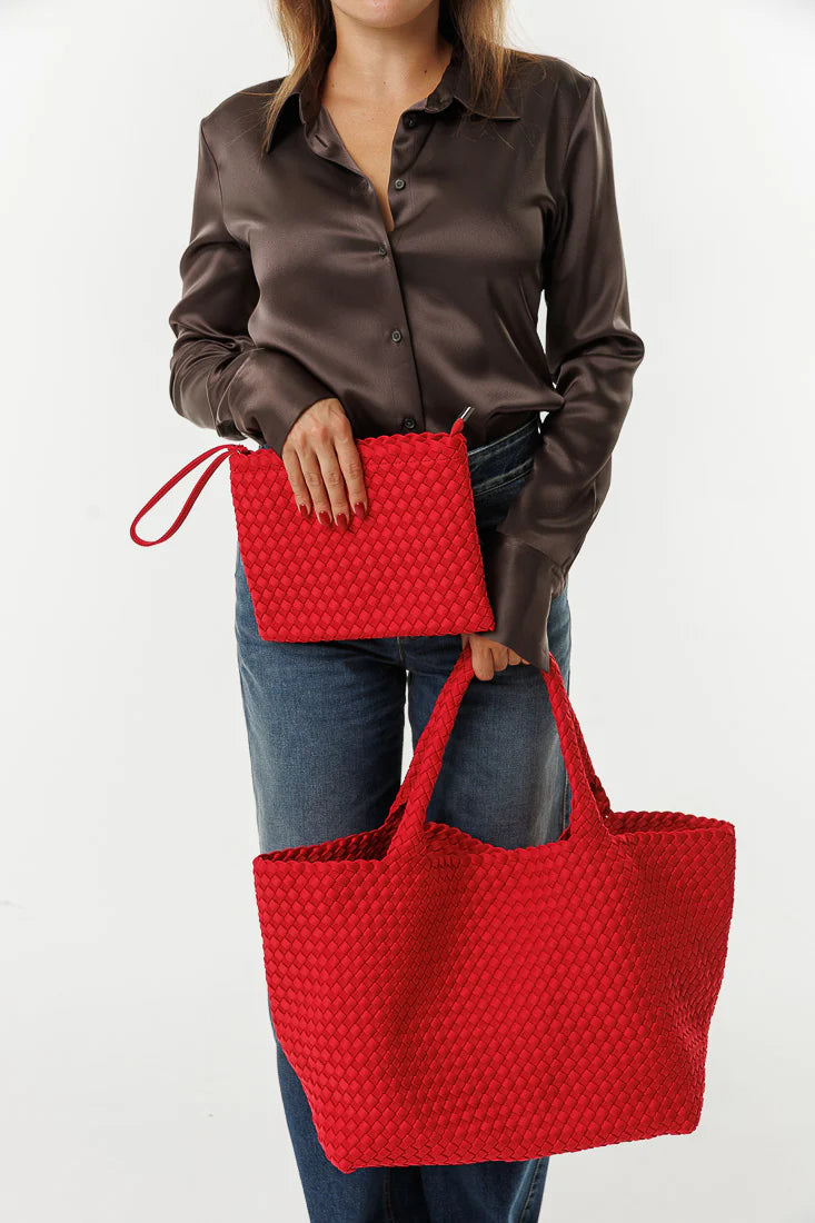 WOVEN NEOPRENE TOTE BAG (VARIOUS COLOURS)