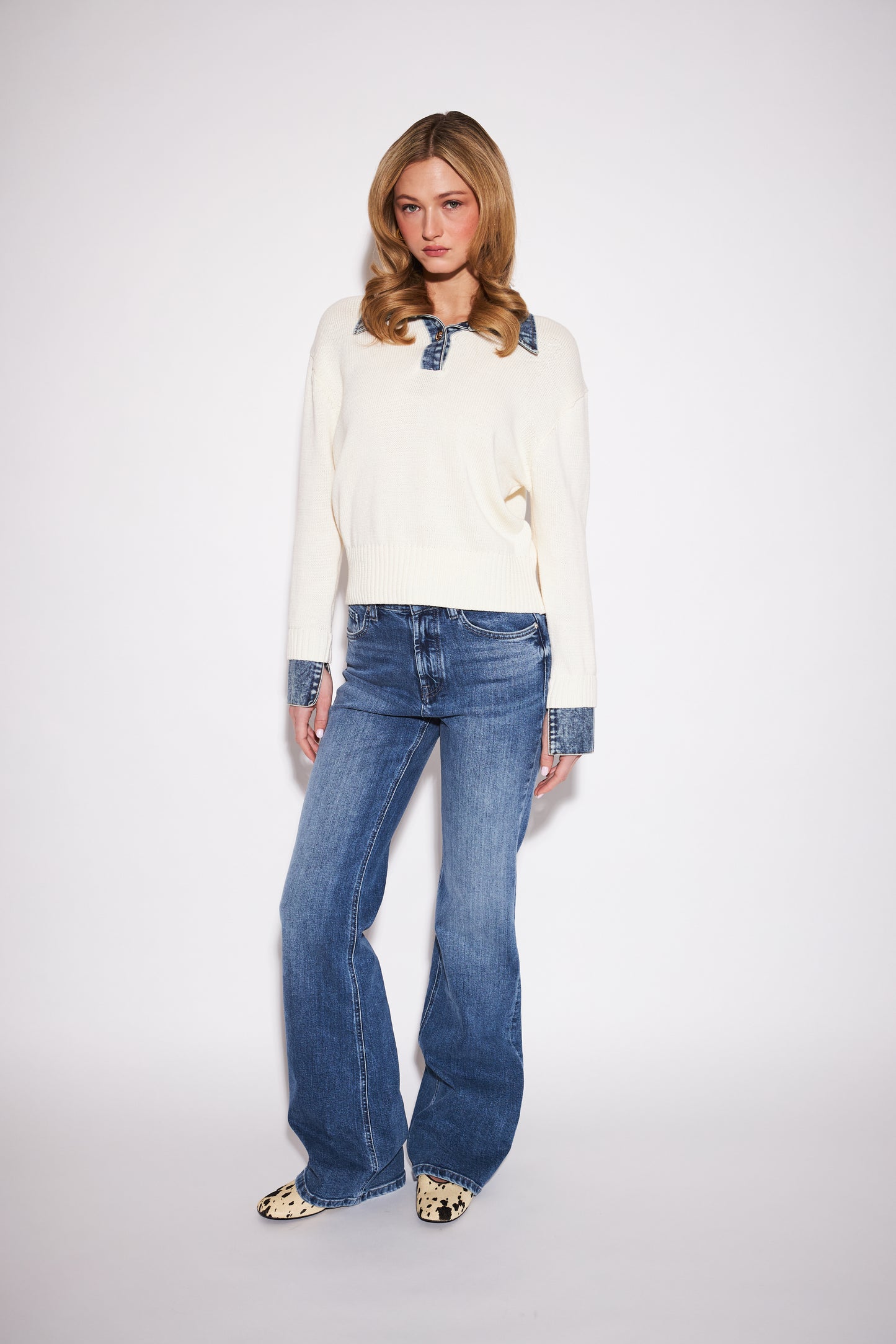 ELTON SWEATER - OXFORD DENIM