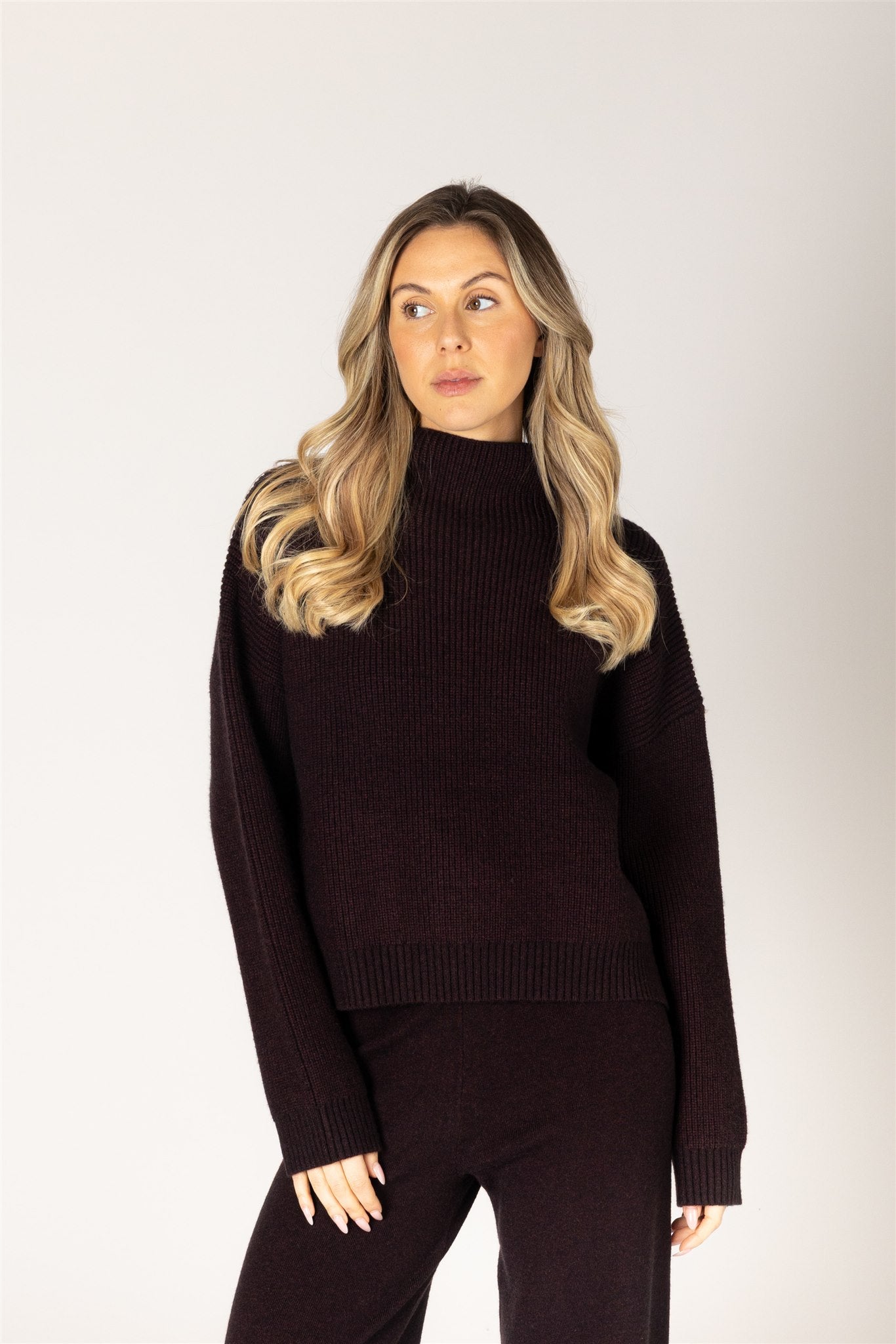EVOLET MOCK SWEATER - ACAI